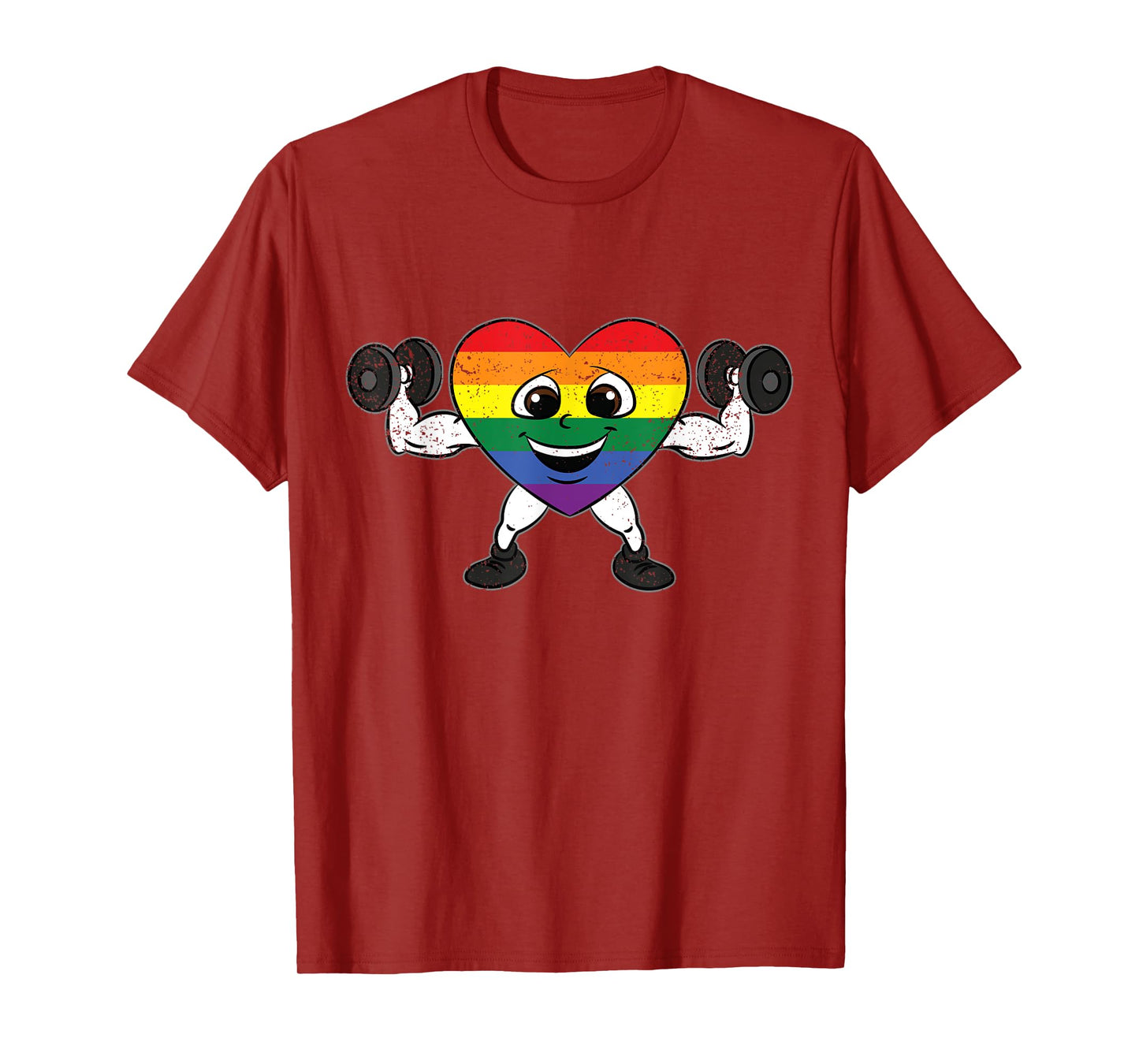 LGBT-Q Gym Gay Pride Rainbow Fitness Workout Men Women T-Shirt