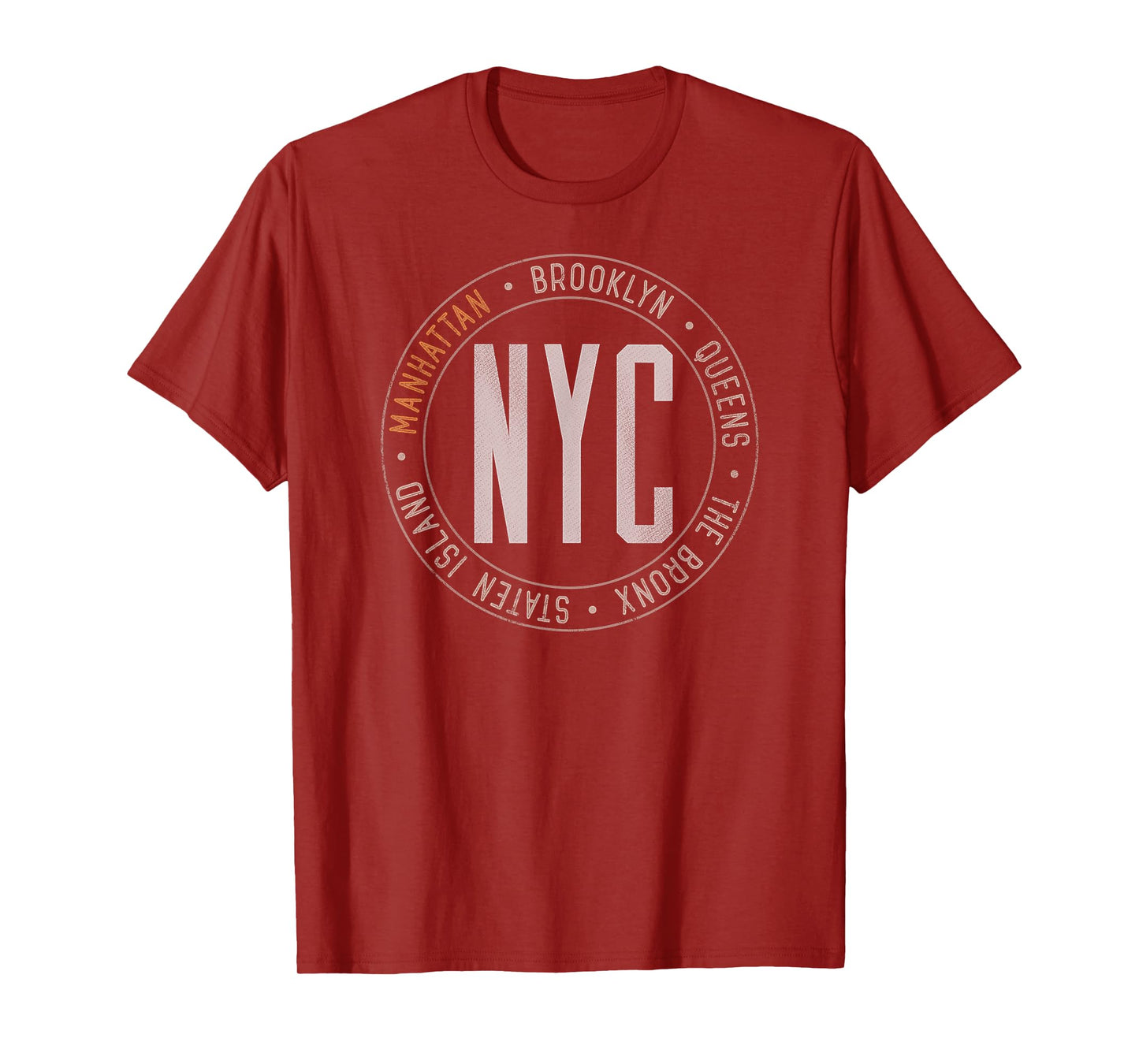 MANHATTAN New York Boroughs Five Boroughs NYC Manhattanites T-Shirt