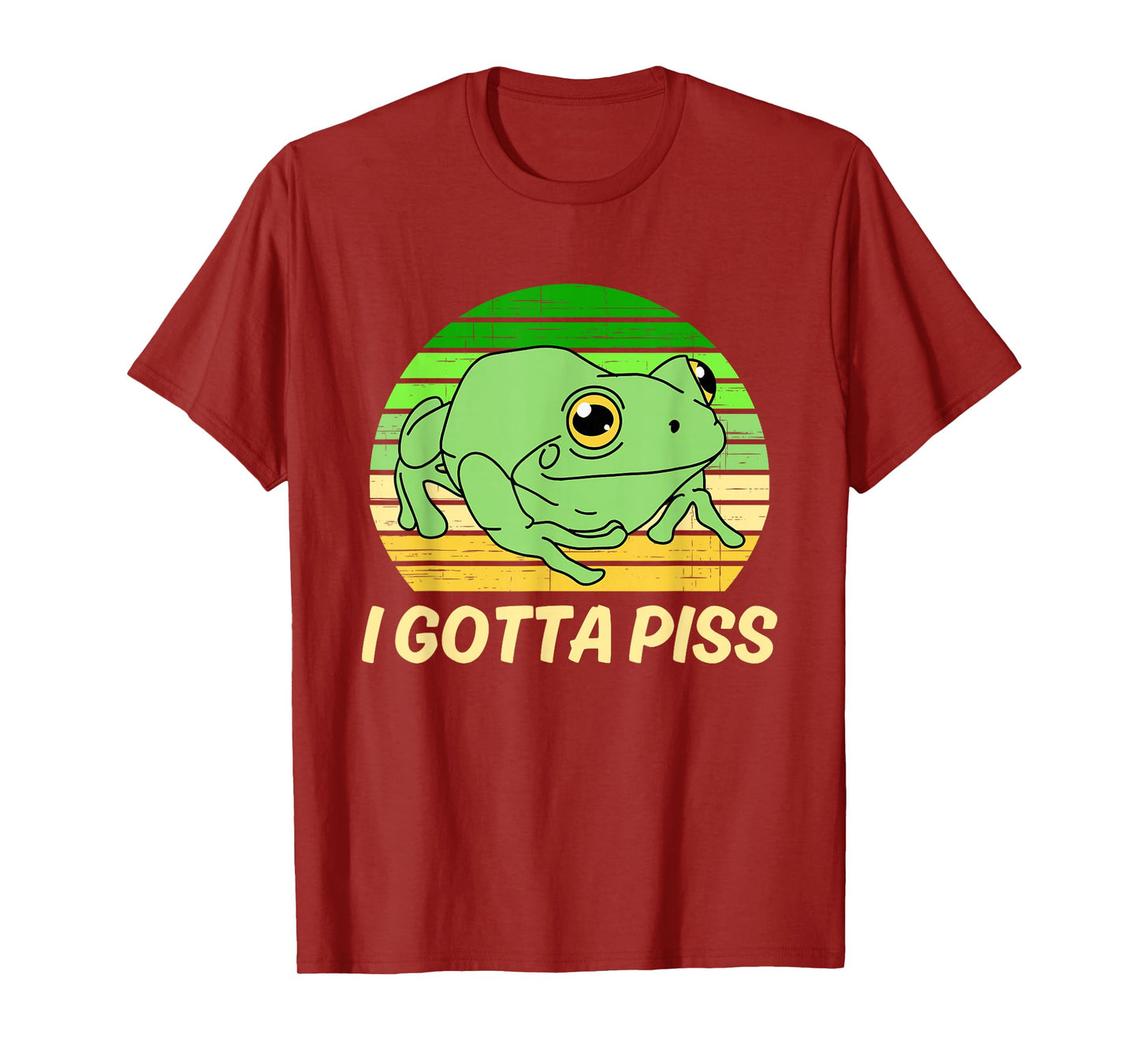 I Gotta Piss Funny Cute Frog Vintage Design T-Shirt