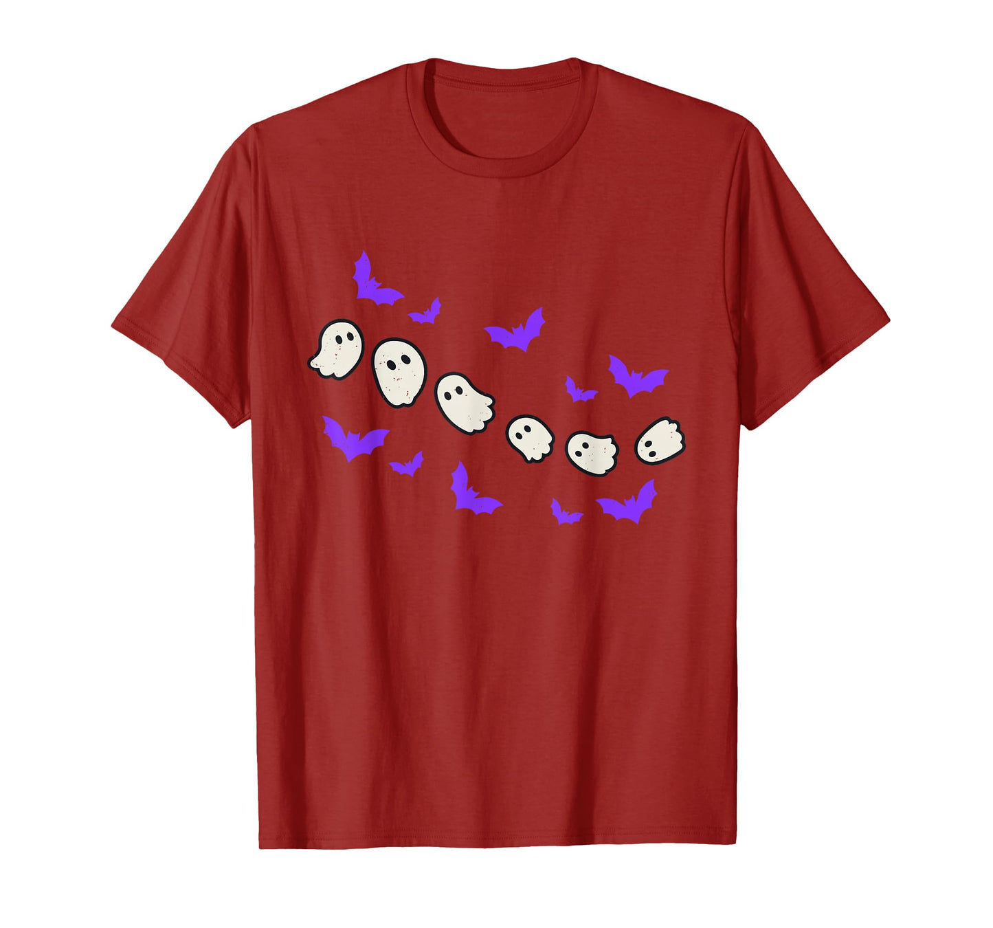 Ghost Bats Halloween Ghoul Spooky Season Men Women Kids T-Shirt