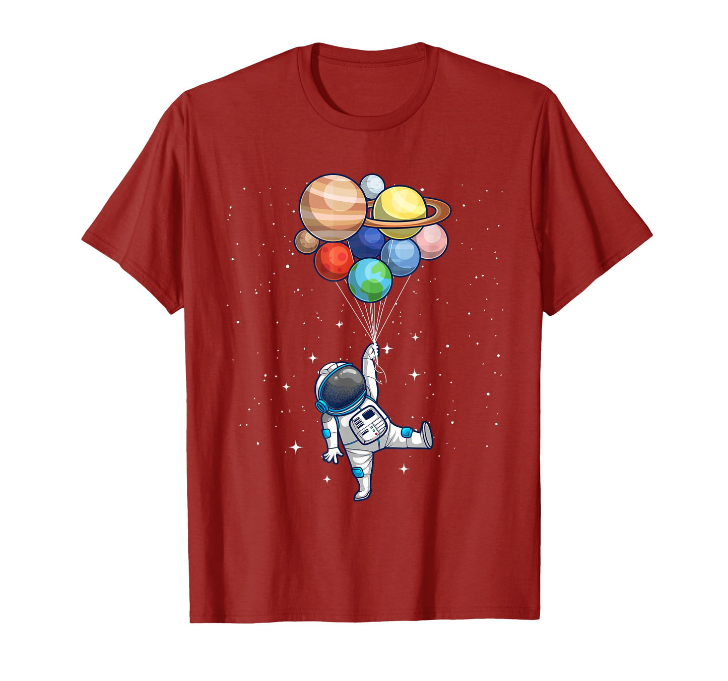 Space Themed For Men Women Outer Space Moon Galaxy Astronaut T-Shirt