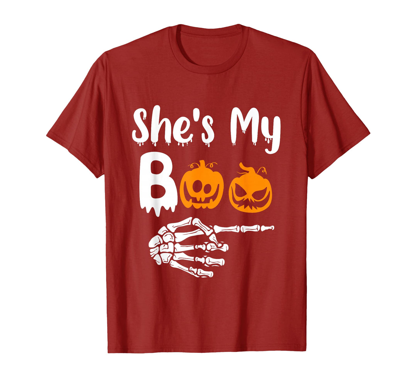 She's My Boo Matching Halloween Pajama Couples He's My Boo T-Shirt