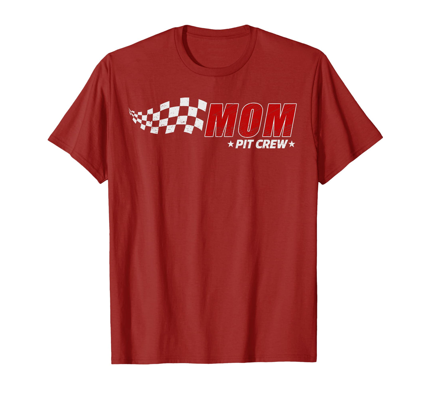 Mom Pit Crew Race Car Birthday Family Matching Pit Crew T-Shirt