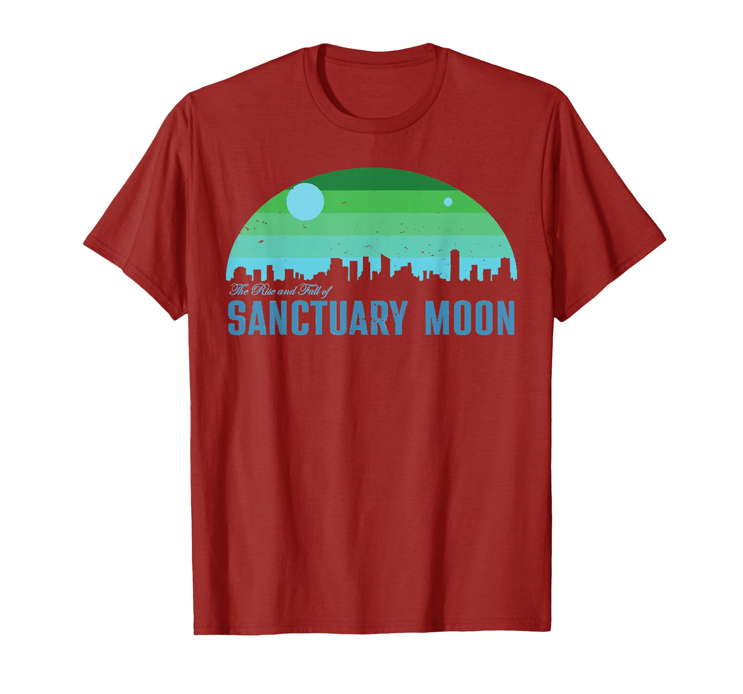 Retro The Rise And Fall Of Sanctuary Moon T-Shirt
