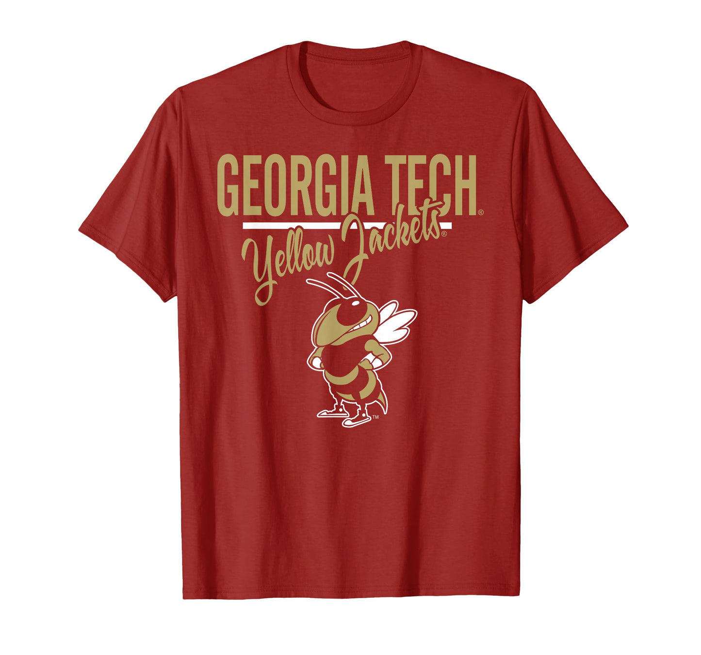 Georgia Tech Yellow Jackets Mascot Navy Officially Licensed T-Shirt