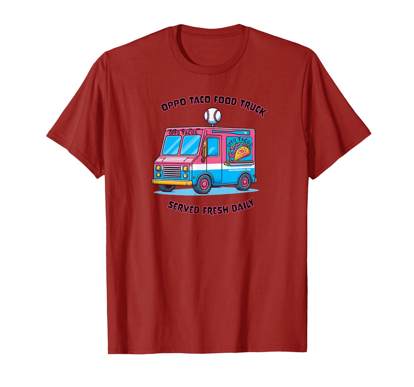 Baseball Oppo Taco Food Truck T-Shirt
