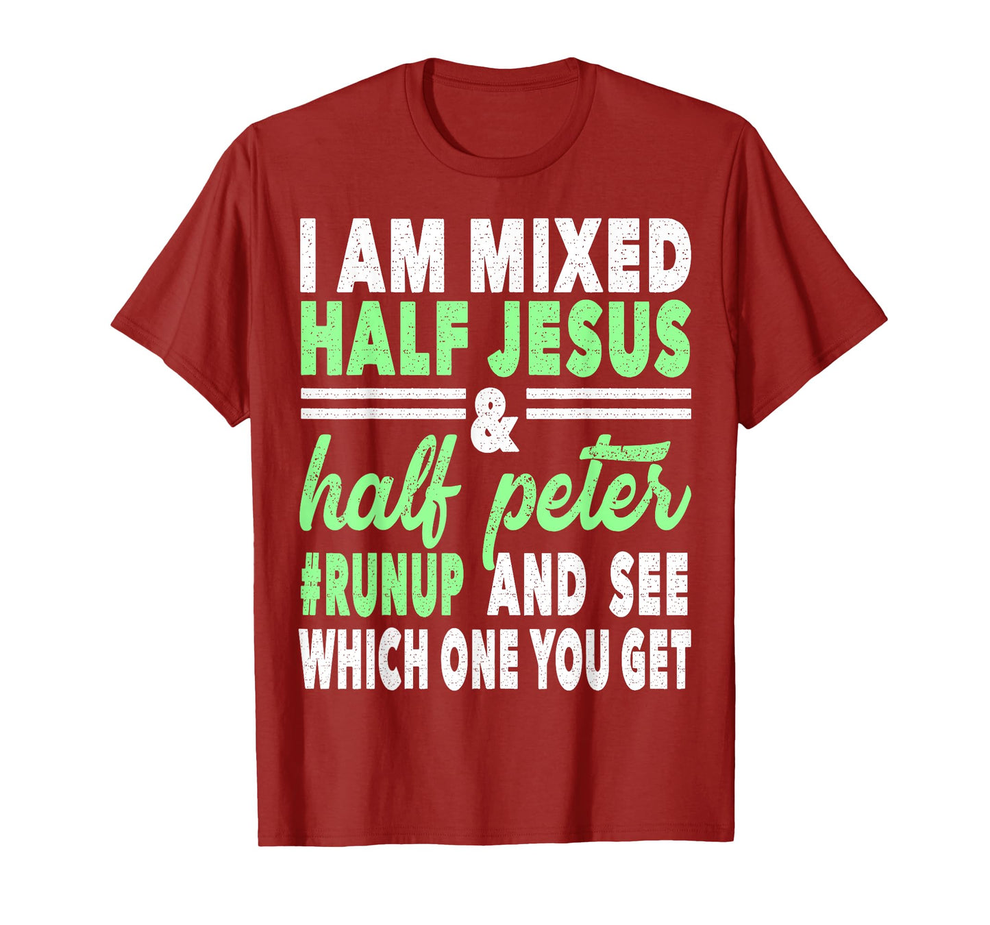 Mixed Half Jesus and Half Peter Gift for a Christians T-Shirt