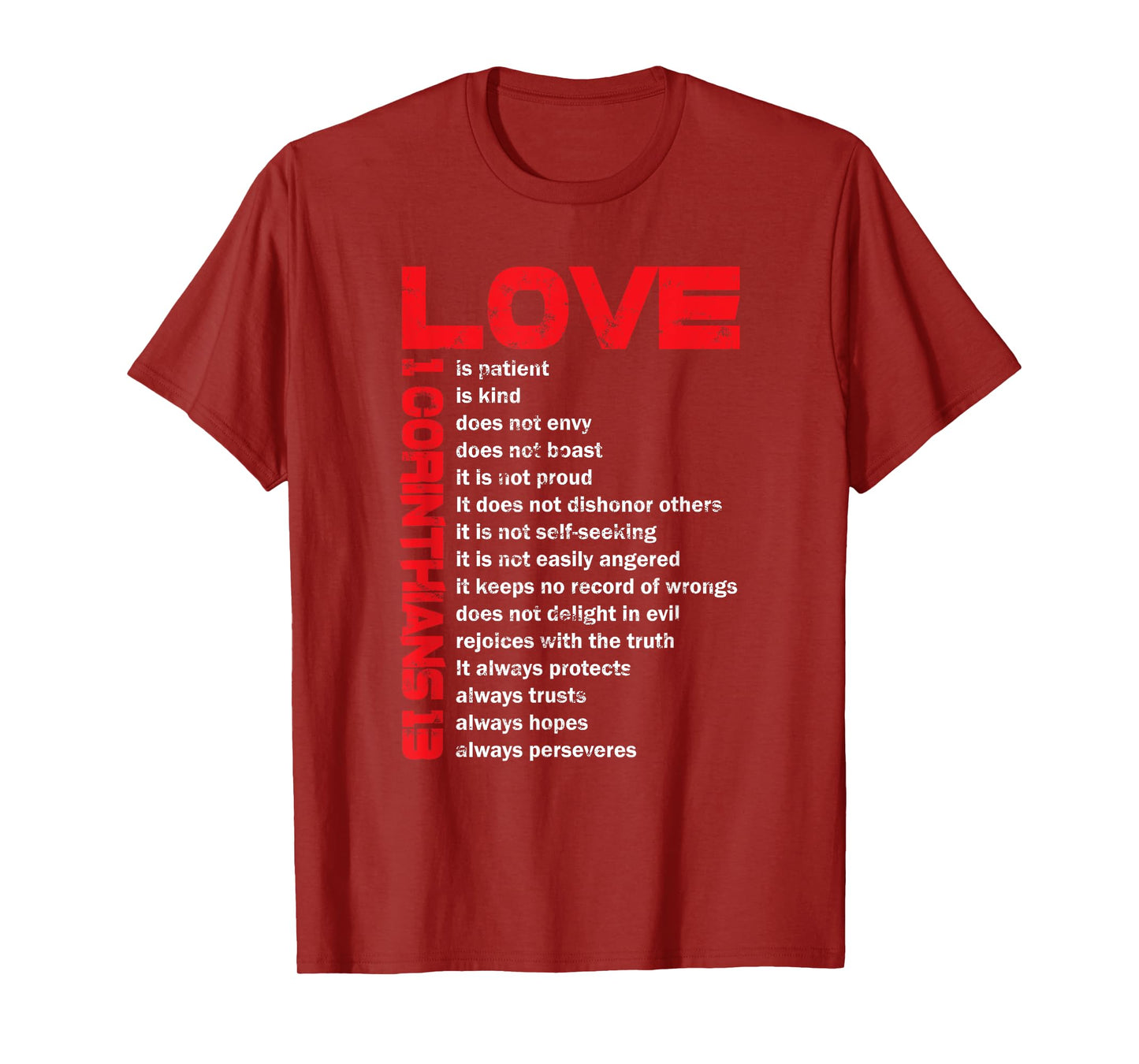 Love Is Patient 1 Corinthians 13 Gift for Christian T-Shirt