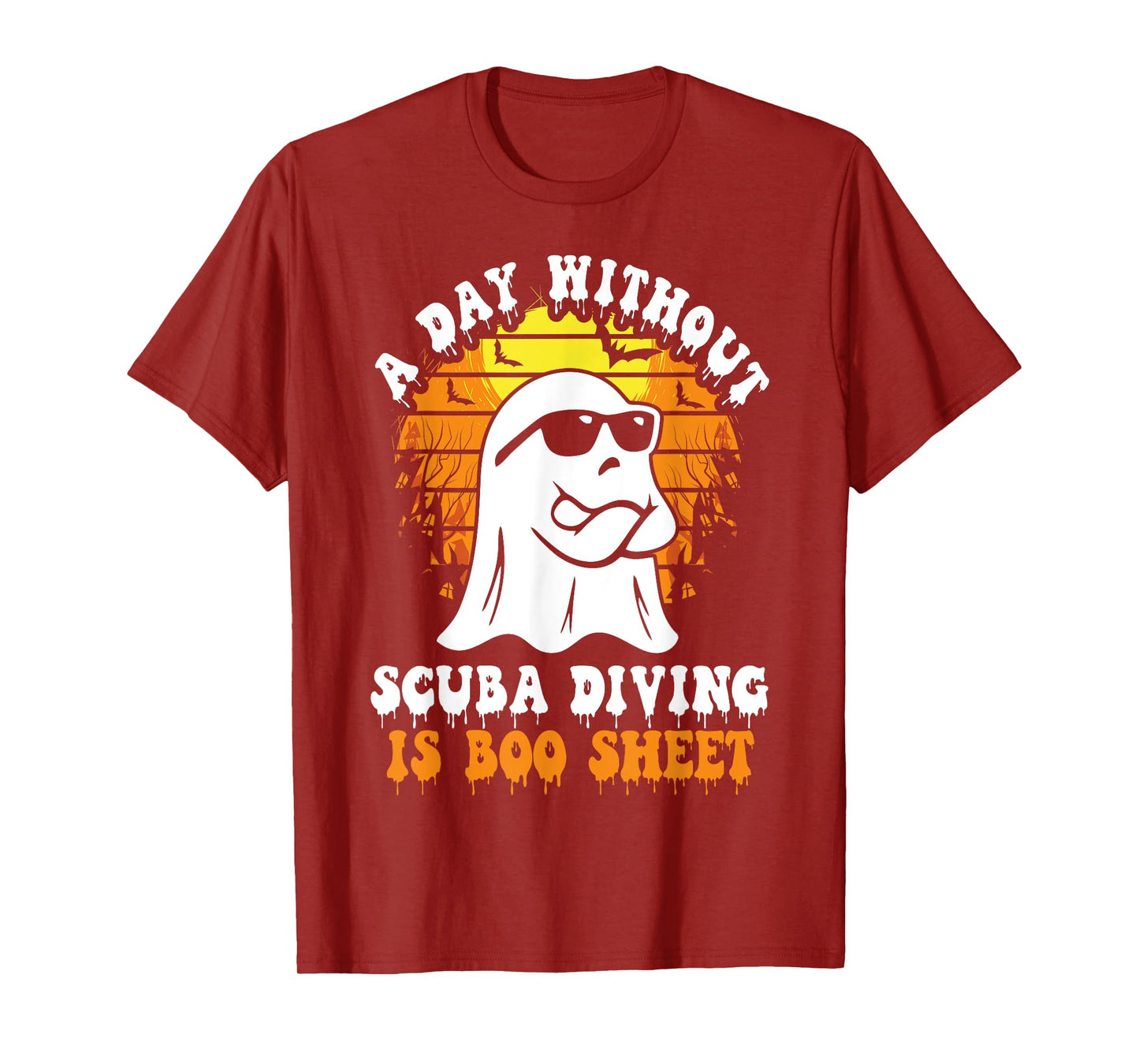 A Day Without Scuba Diving Is Boo Sheet Funny Halloween T-Shirt