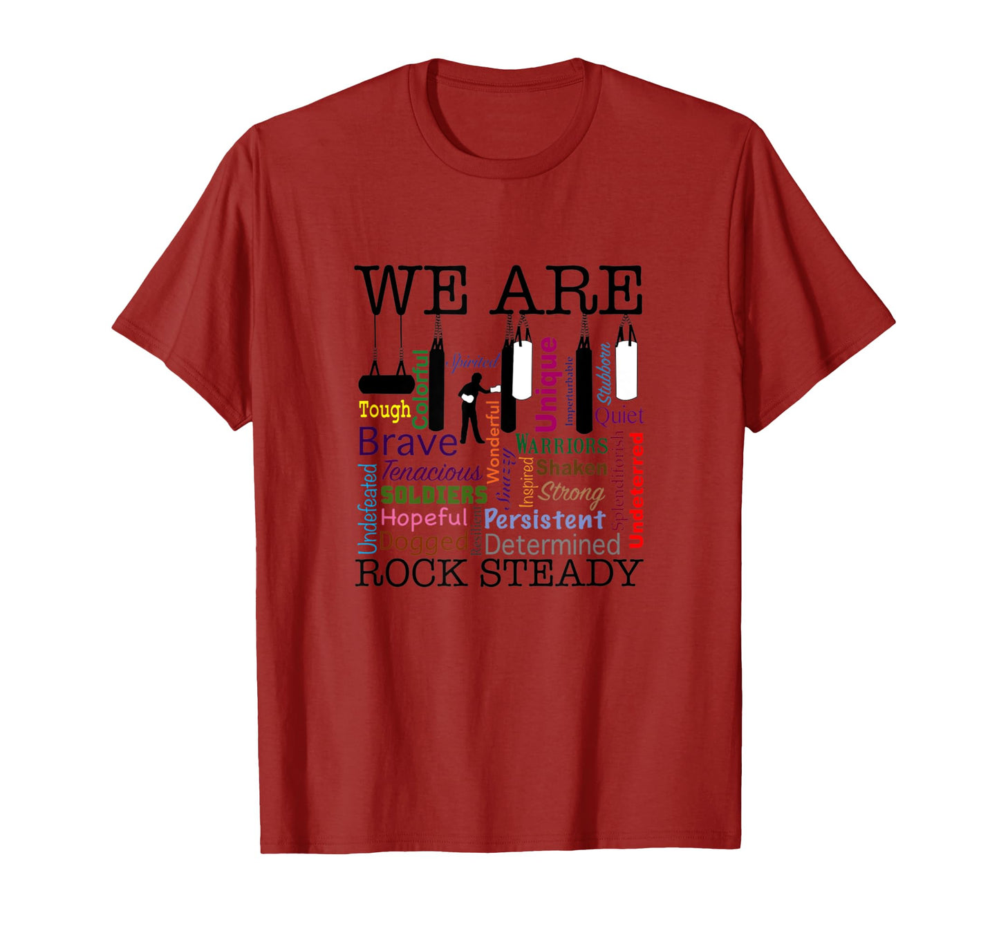 We are Rock Steady Women's Boxing Word Art T-Shirt