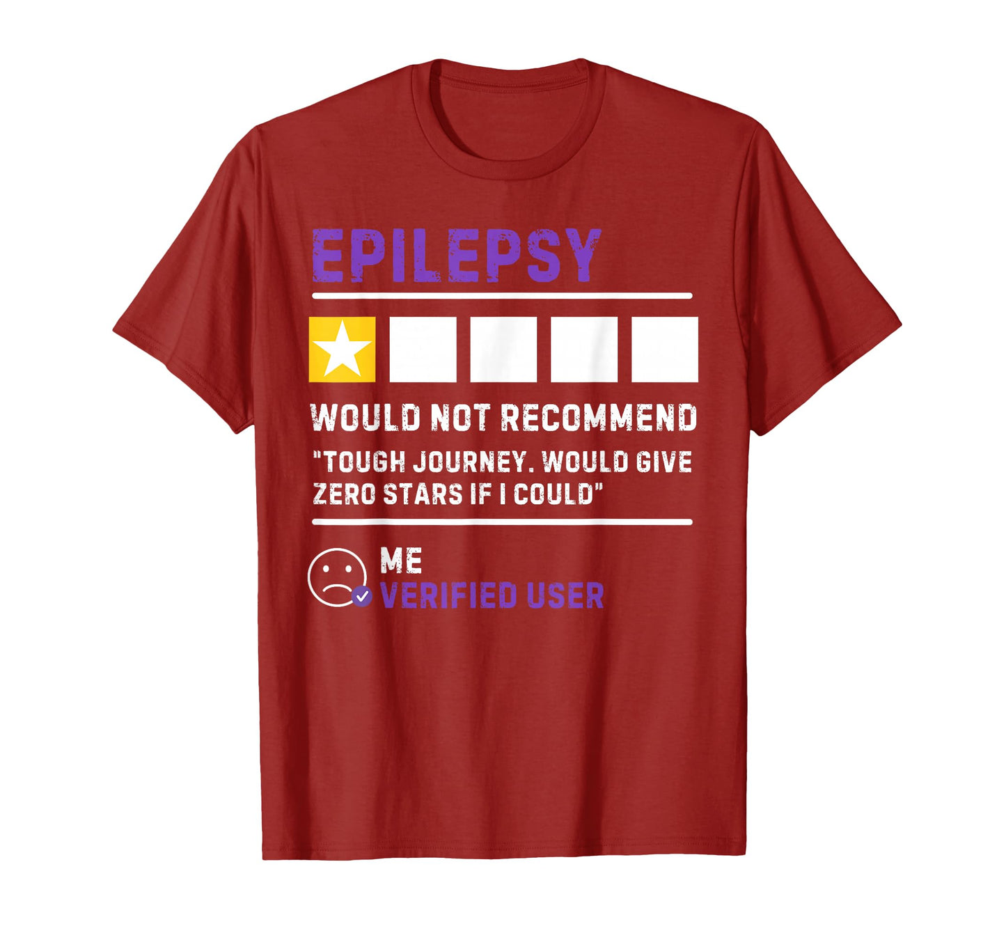 Would not Recommend Seizure Support Epilepsy Awareness T-Shirt