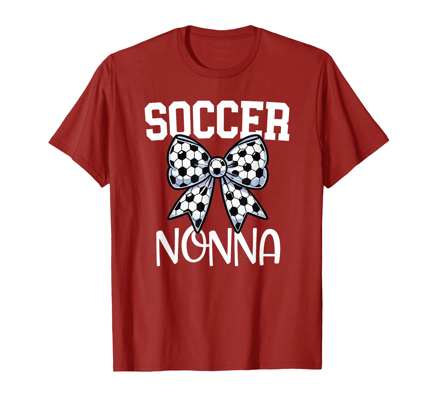 Soccer Nonna - Soccer Grandma Game day - Italian - Bow T-Shirt