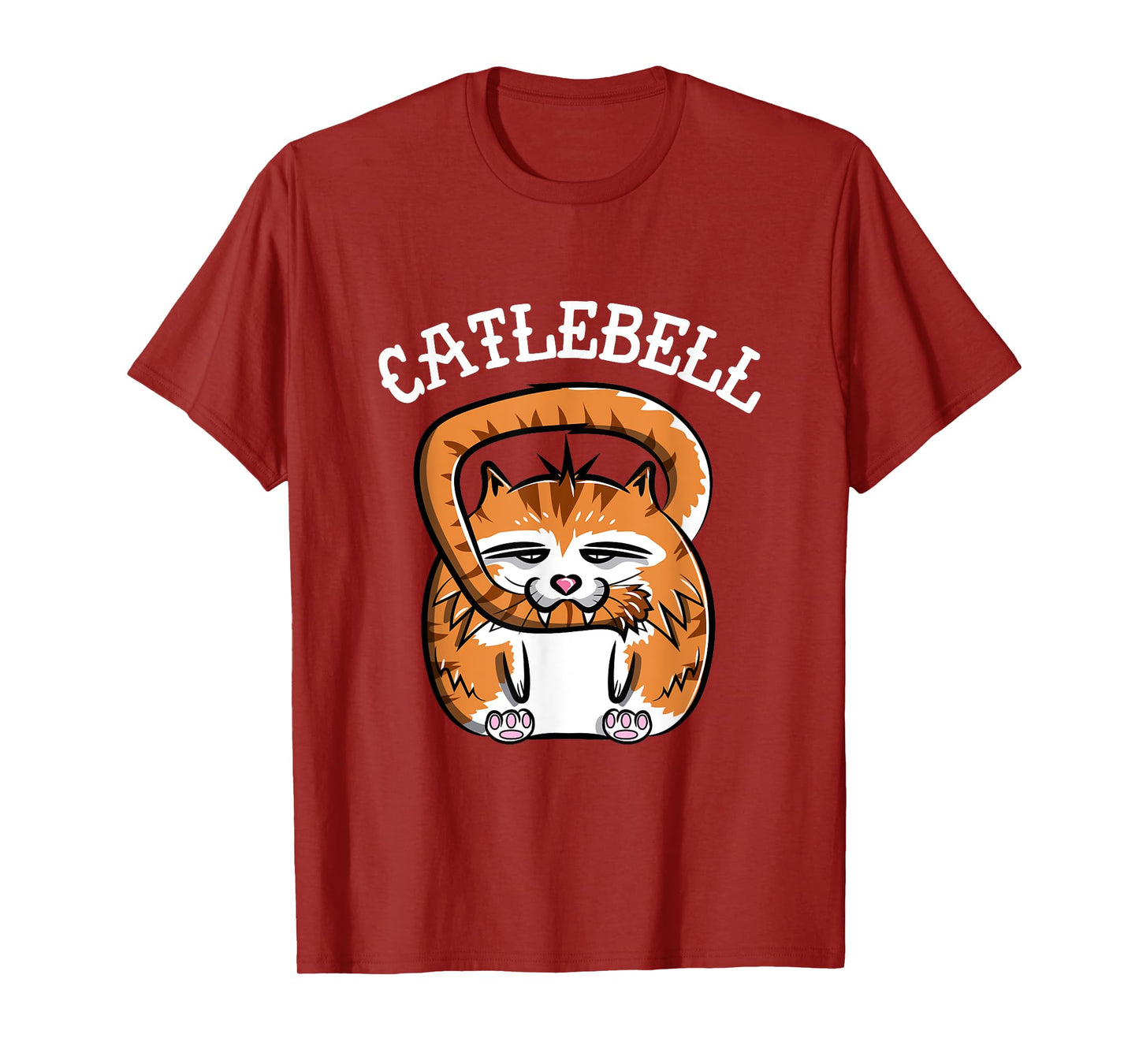 Catlebell Kettlebell Cat Workout T Shirt Gym Cat lover T-Shirt for Men Women Kids