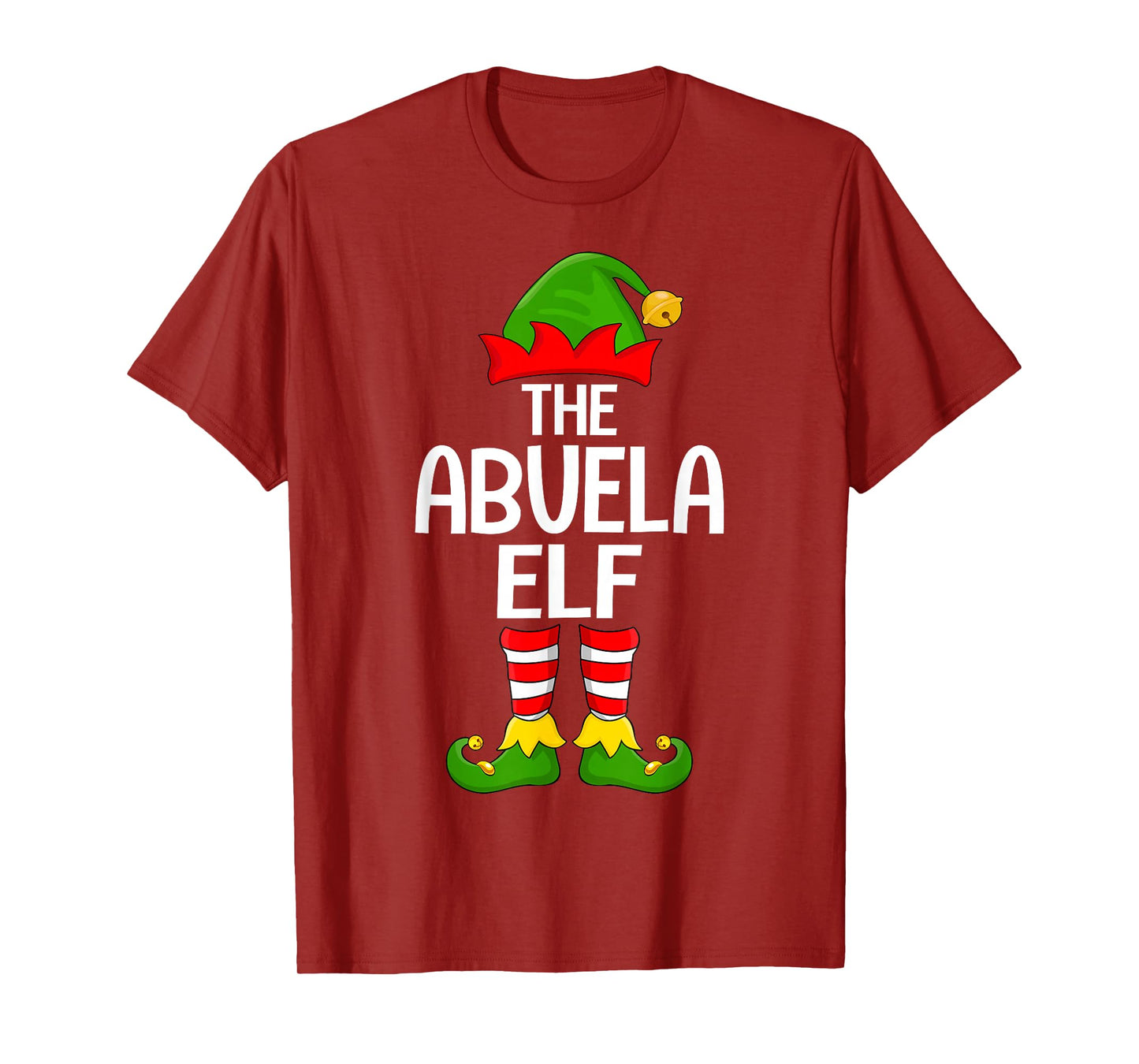 Abuela Elf Xmas Matching Family Elf Squad Christmas T-Shirt