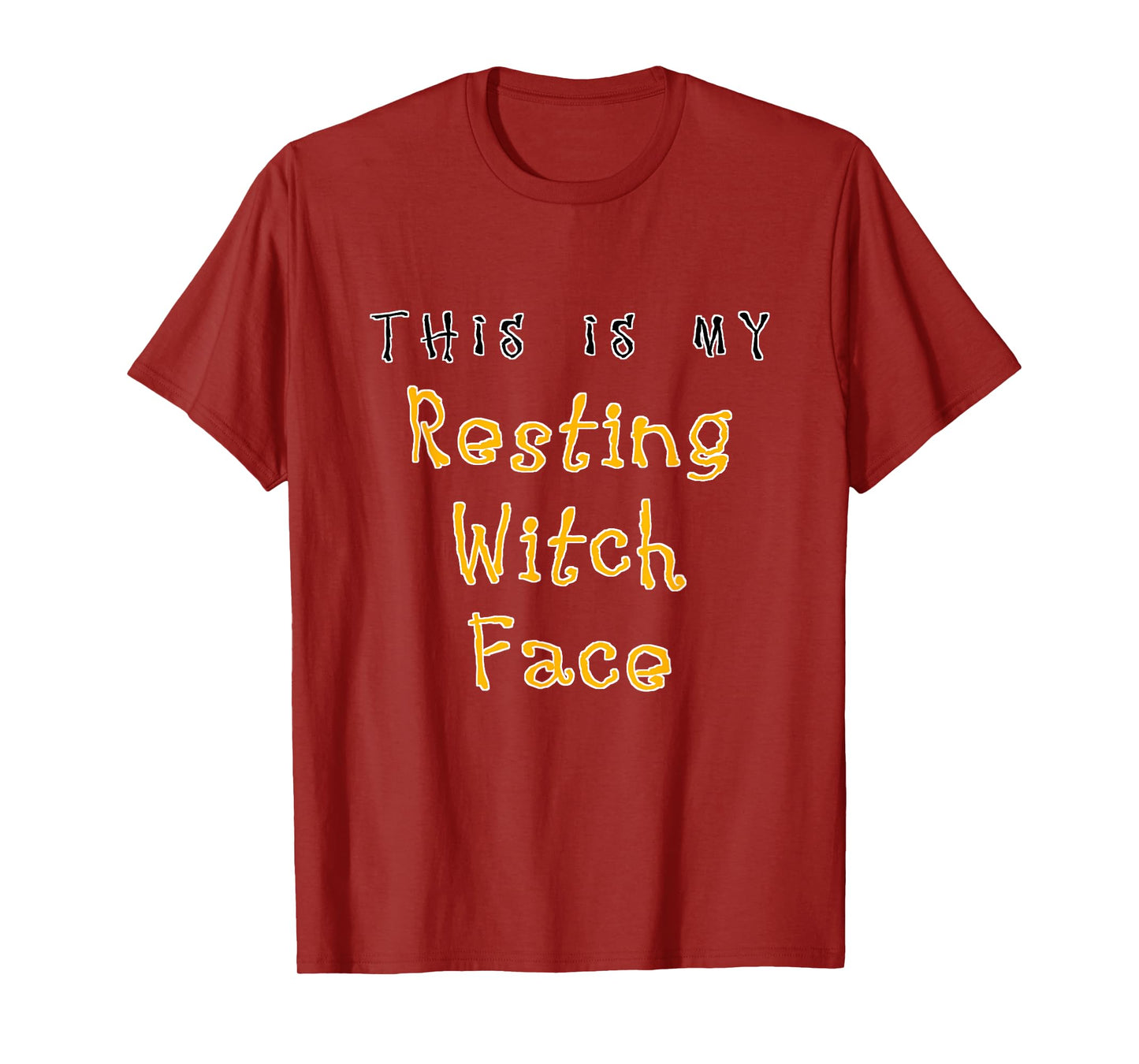 This is My Resting Witch Face | Funny Halloween Sarcastic T-Shirt