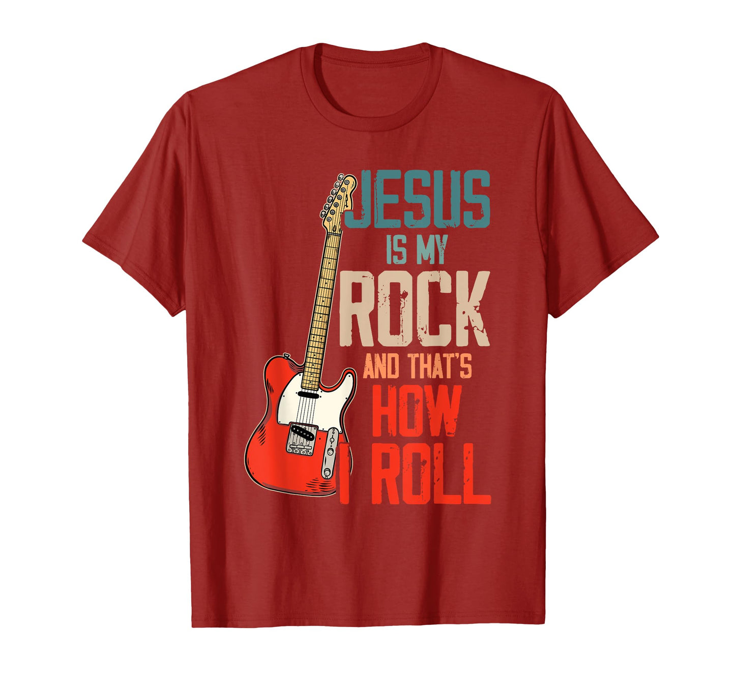 Jesus Is My Rock And That Is How I Roll Christian T-Shirt