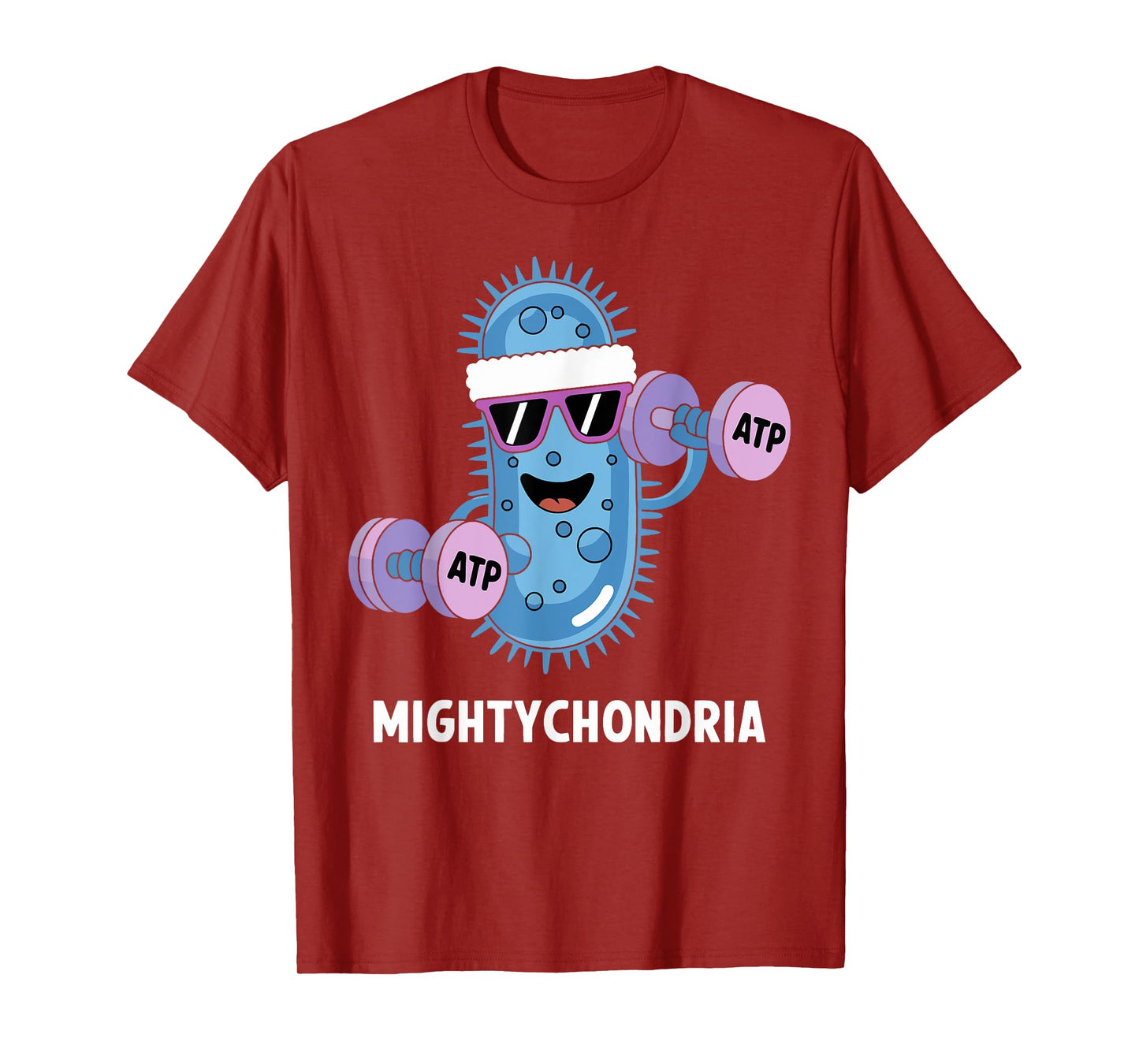 Mightychondria Funny Science Gym ATP Biology Workout T-Shirt