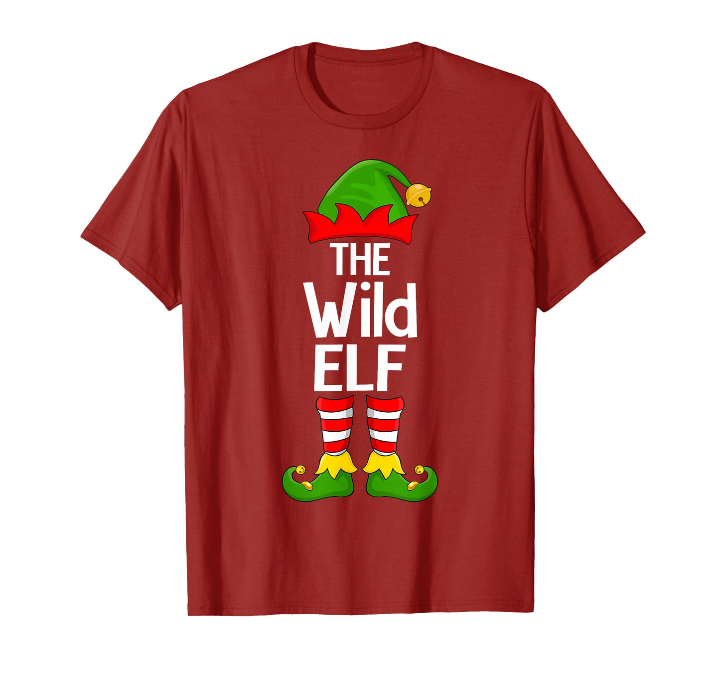 Wild Elf Xmas Matching Family Elf Squad Christmas T-Shirt