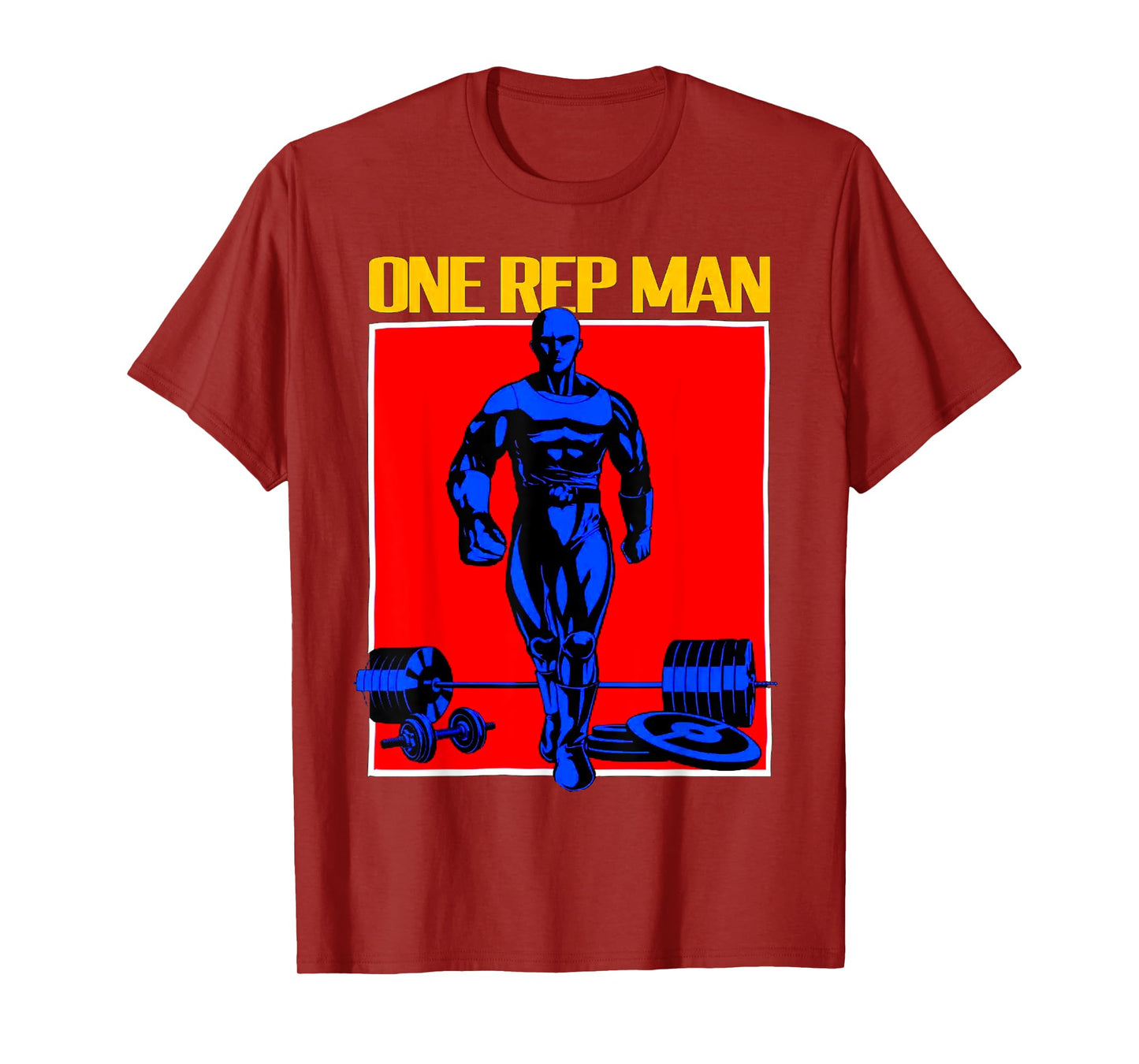 One Rep Man Weightlifting Bodybuilding Gym Workout Muscle T-Shirt