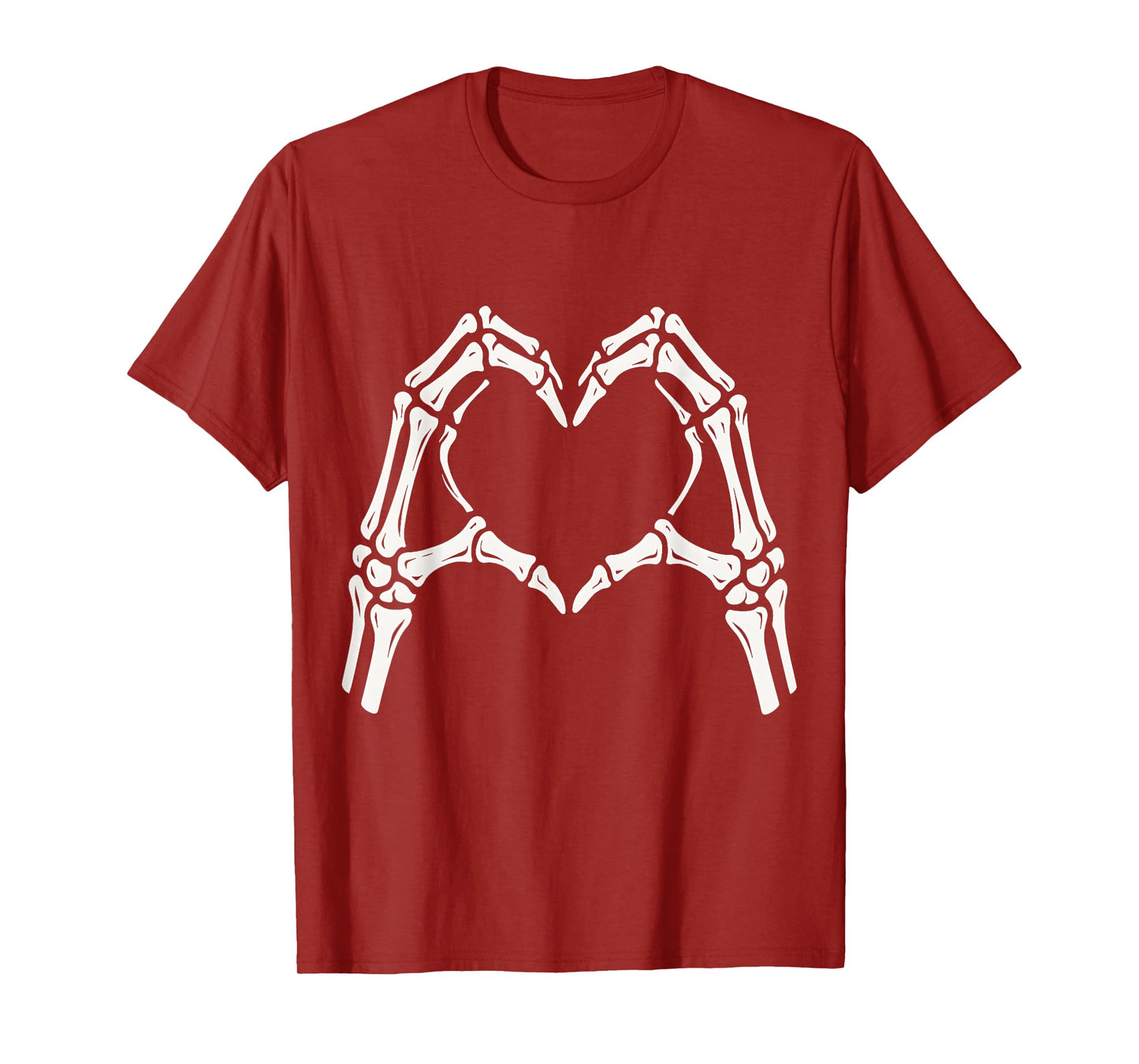 Skeleton Hand Heart Sign Vintage Halloween Costume T-Shirt