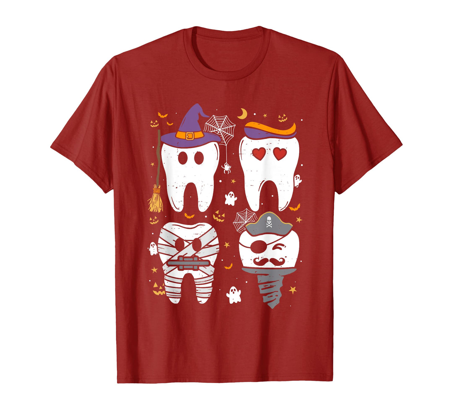 Dentist Witch Teeth Dental Crew Halloween Costume Men Women T-Shirt