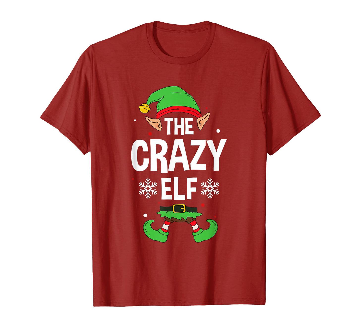 The Crazy Elf Party Family Group Matching X-Mas Saying T-Shirt