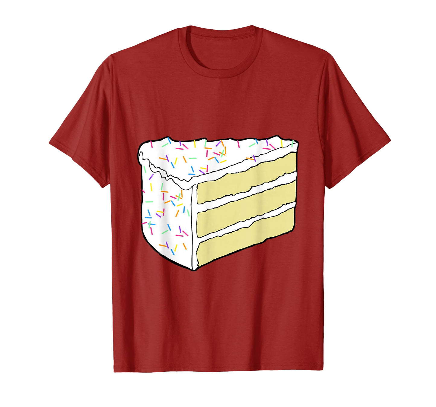 White Vanilla Cake Halloween Costume Food Dress Up Cosplay T-Shirt