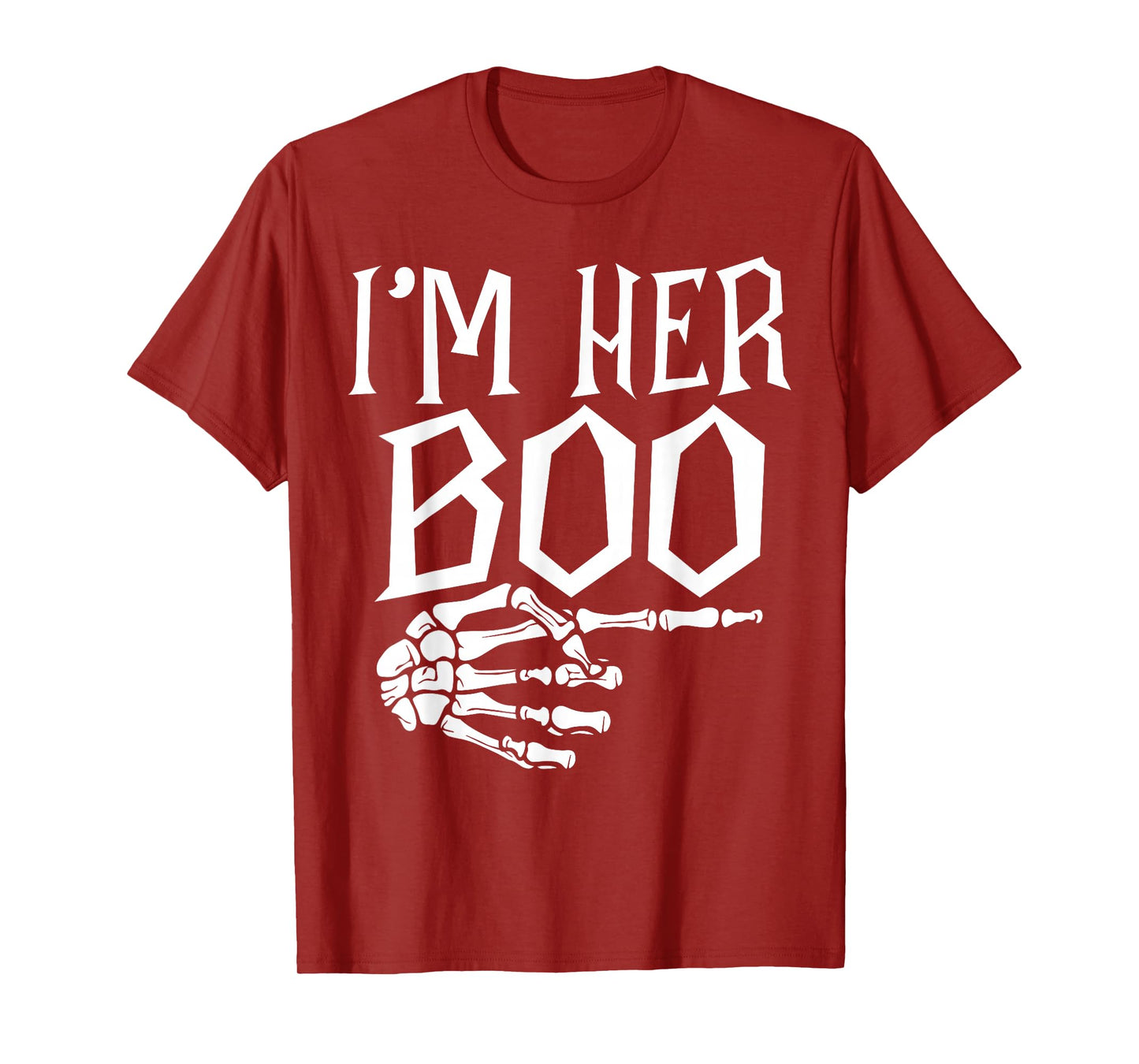 I'm Her Boo Im His Ghoul Spooky Ghost Halloween Couple Women T-Shirt