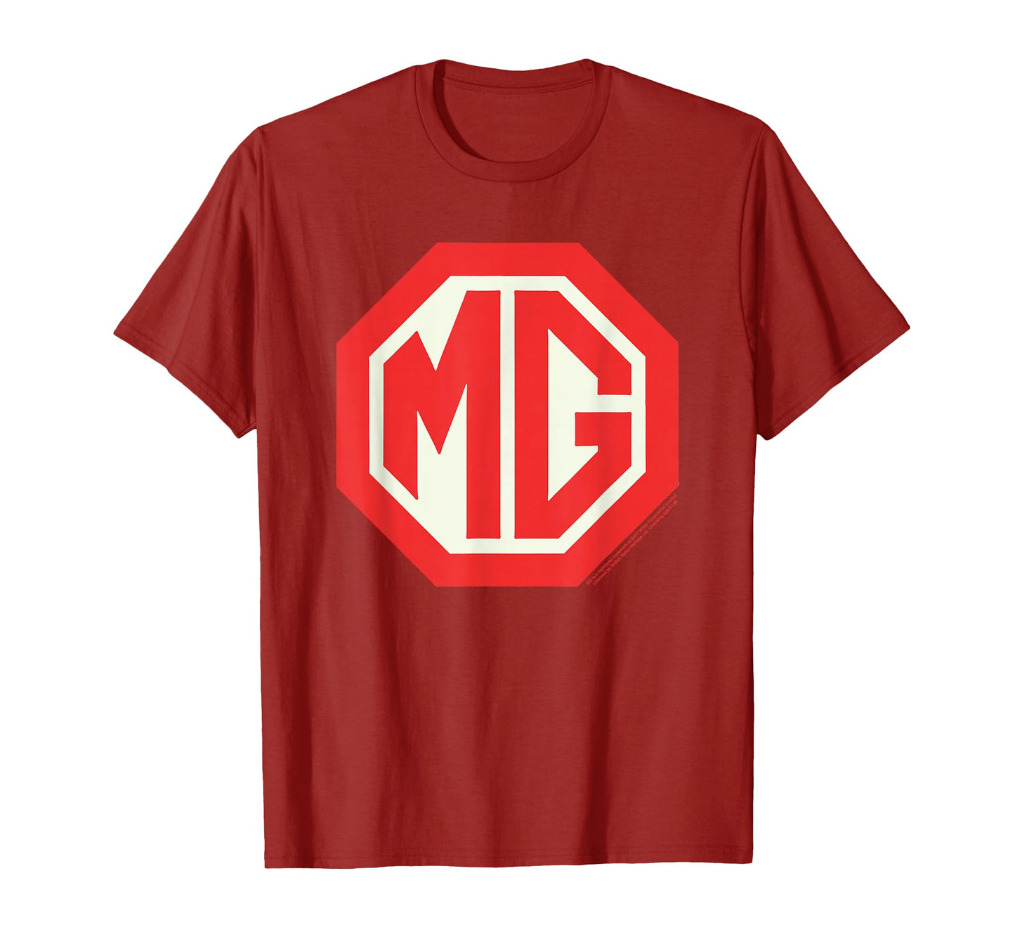 MG Car Retro Red Badge Logo T-Shirt