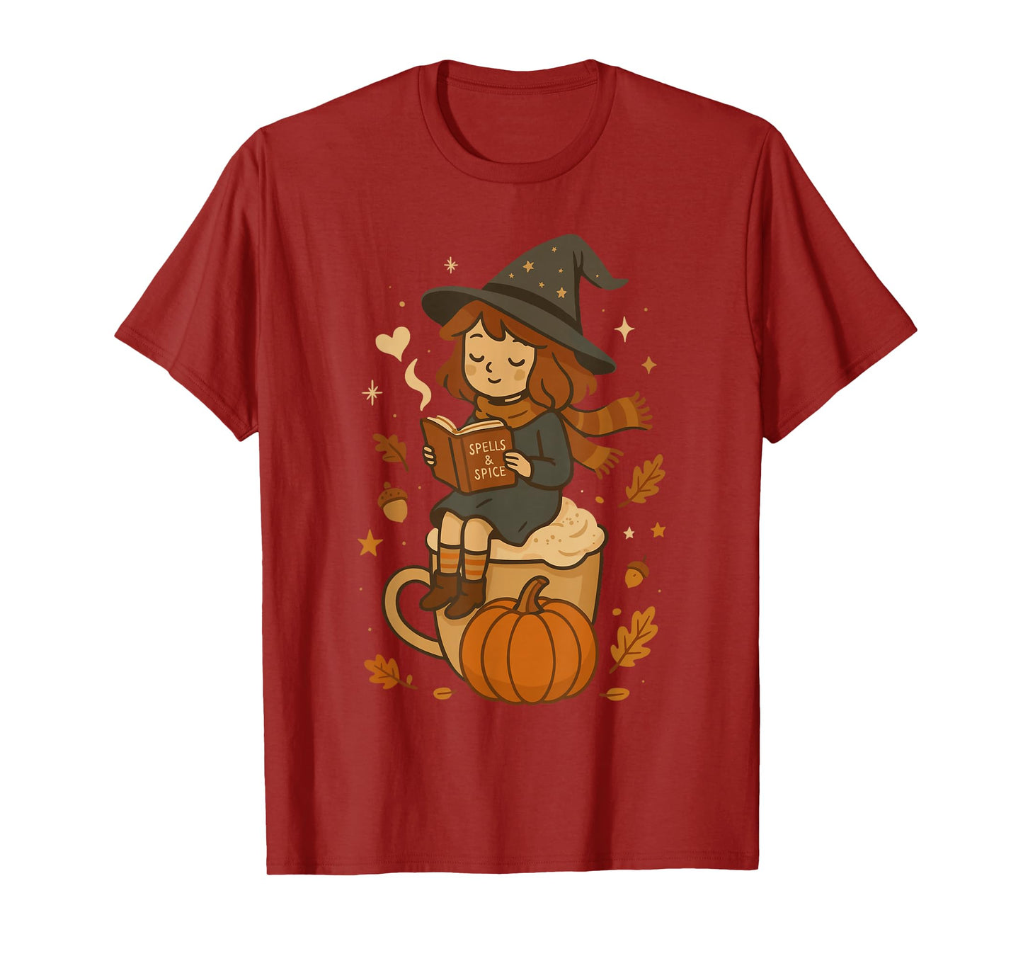 Spells & Spice Pumpkin Autumn Witch Halloween T-Shirt