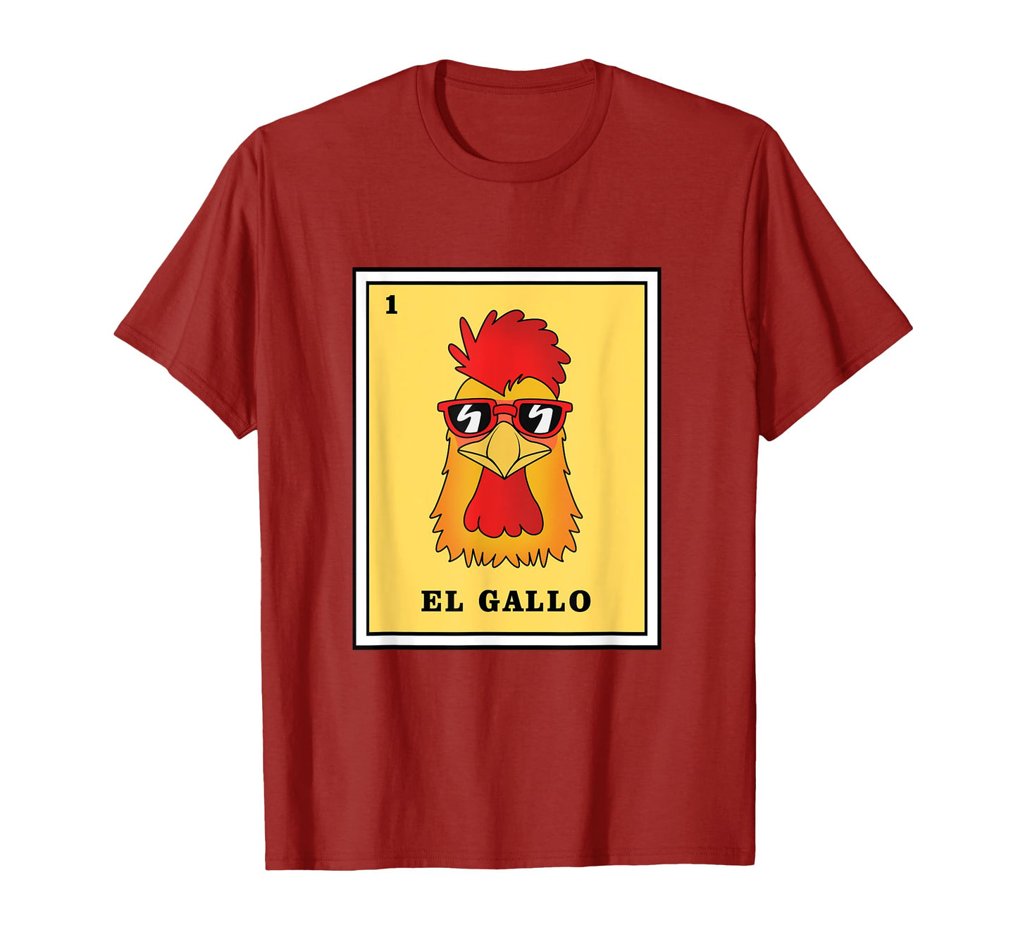 Funny Mexican Lottery Game El Gallo T-Shirt