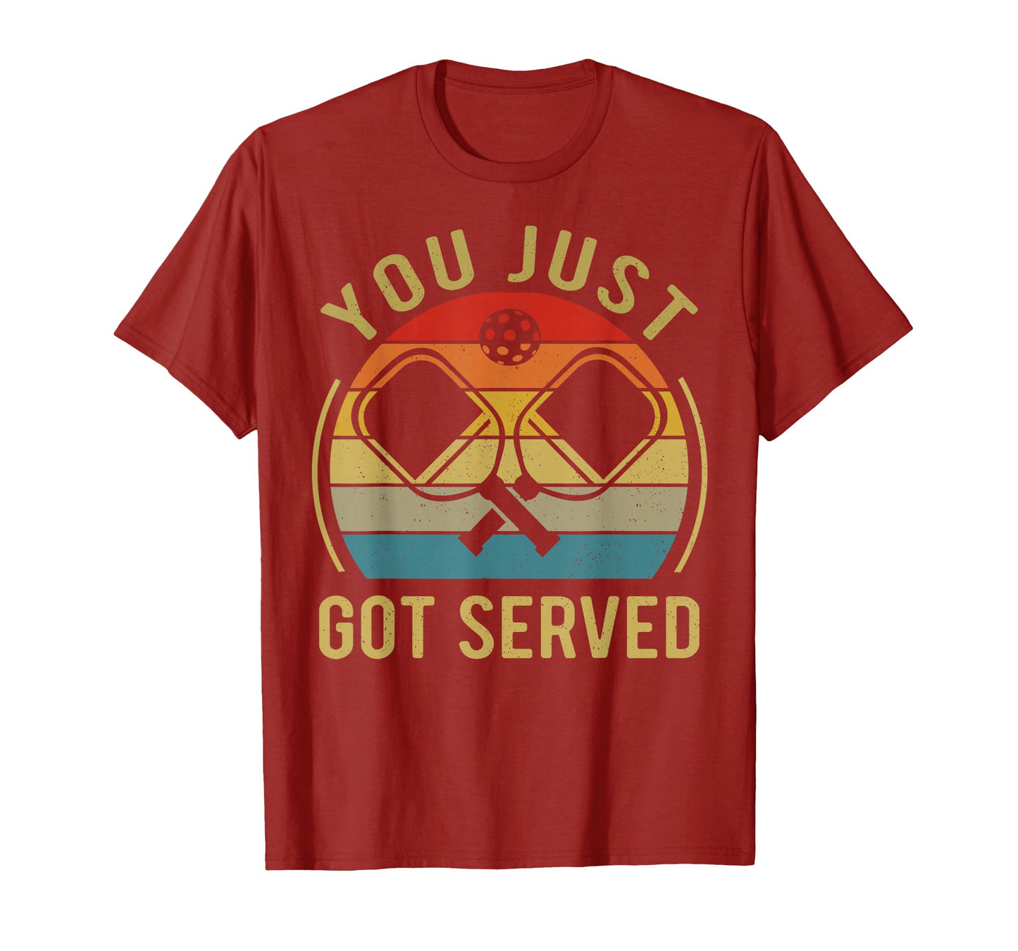 Funny Pickleball You Just Got Served Vintage Retro T-Shirt
