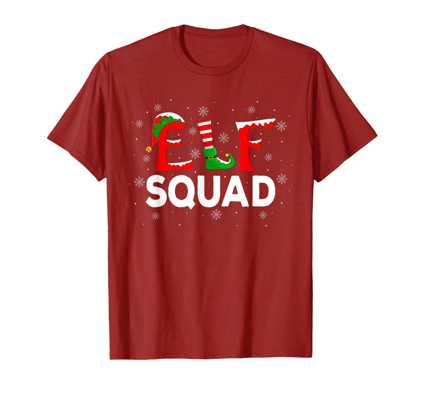 Elf Squad Matching Family Group Xmas Pajamas Elf Christmas T-Shirt