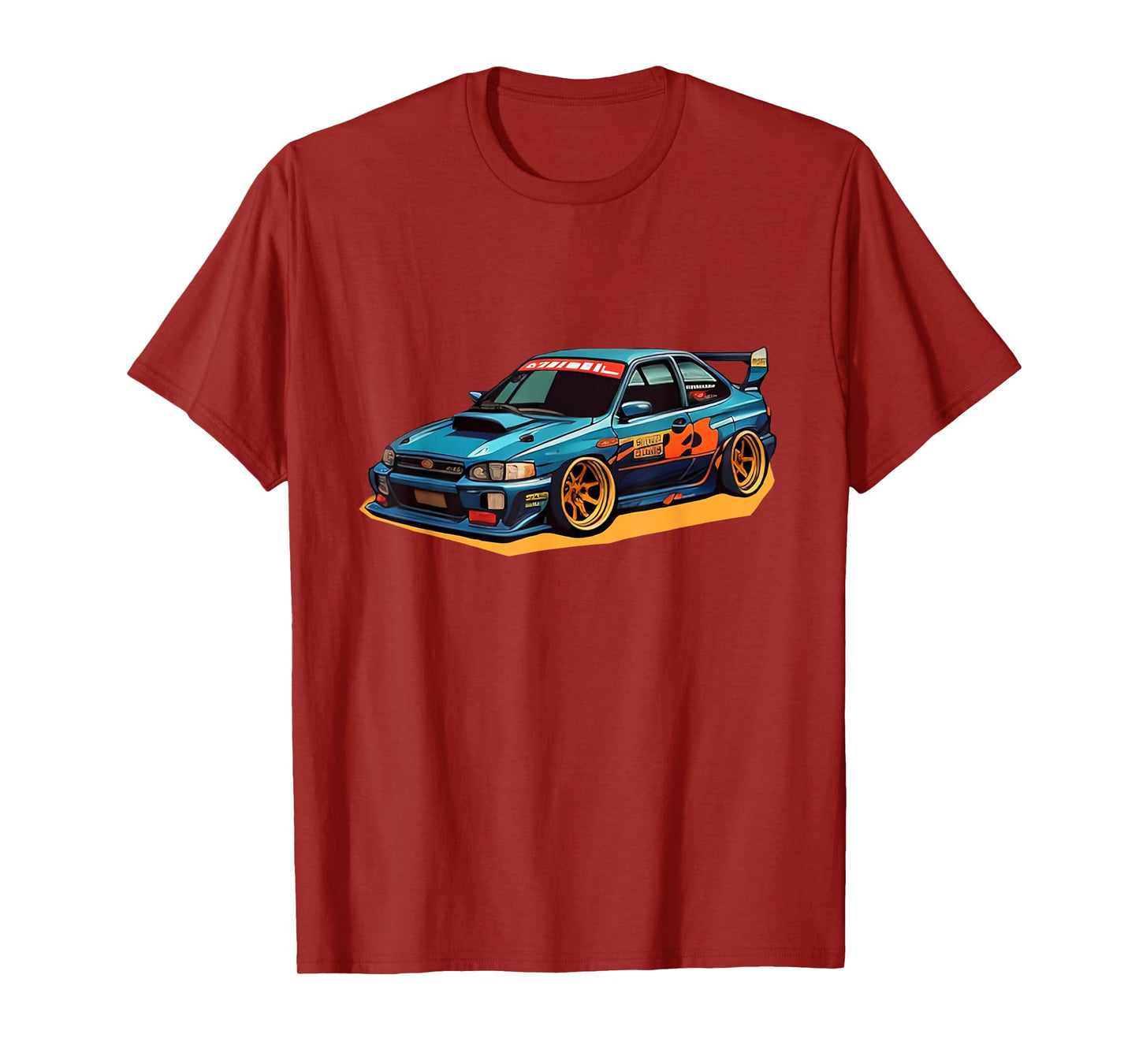 Sports Car Drift 90s Retro Cartoon Japanese T-Shirt