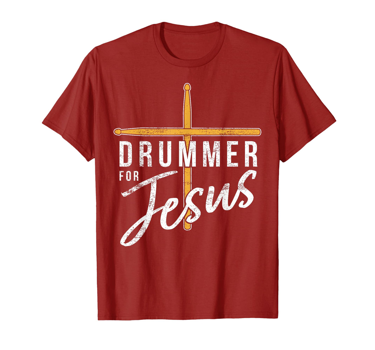 Drummer For Jesus Christian Church Music Religious Drummer T-Shirt