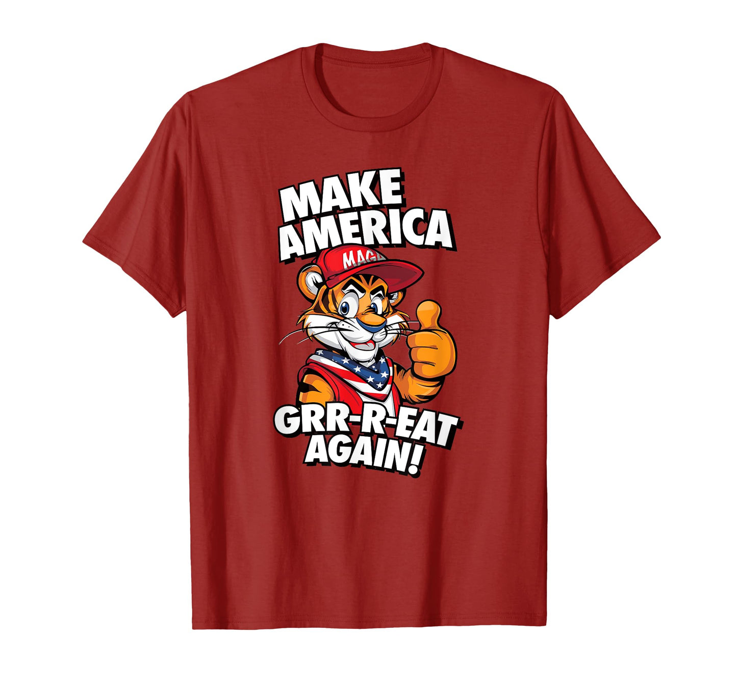 MAKE AMERICA GRR-R-EAT AGAIN Trump Tiger cereal parody 2024 T-Shirt