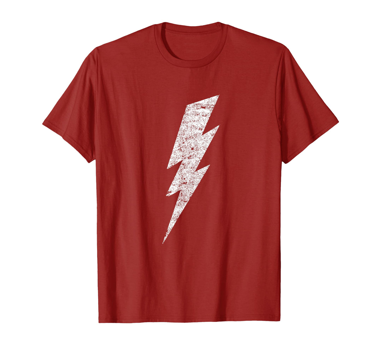 Bold Lightning Bolt - Distressed Minimalist Graphic Art T-Shirt