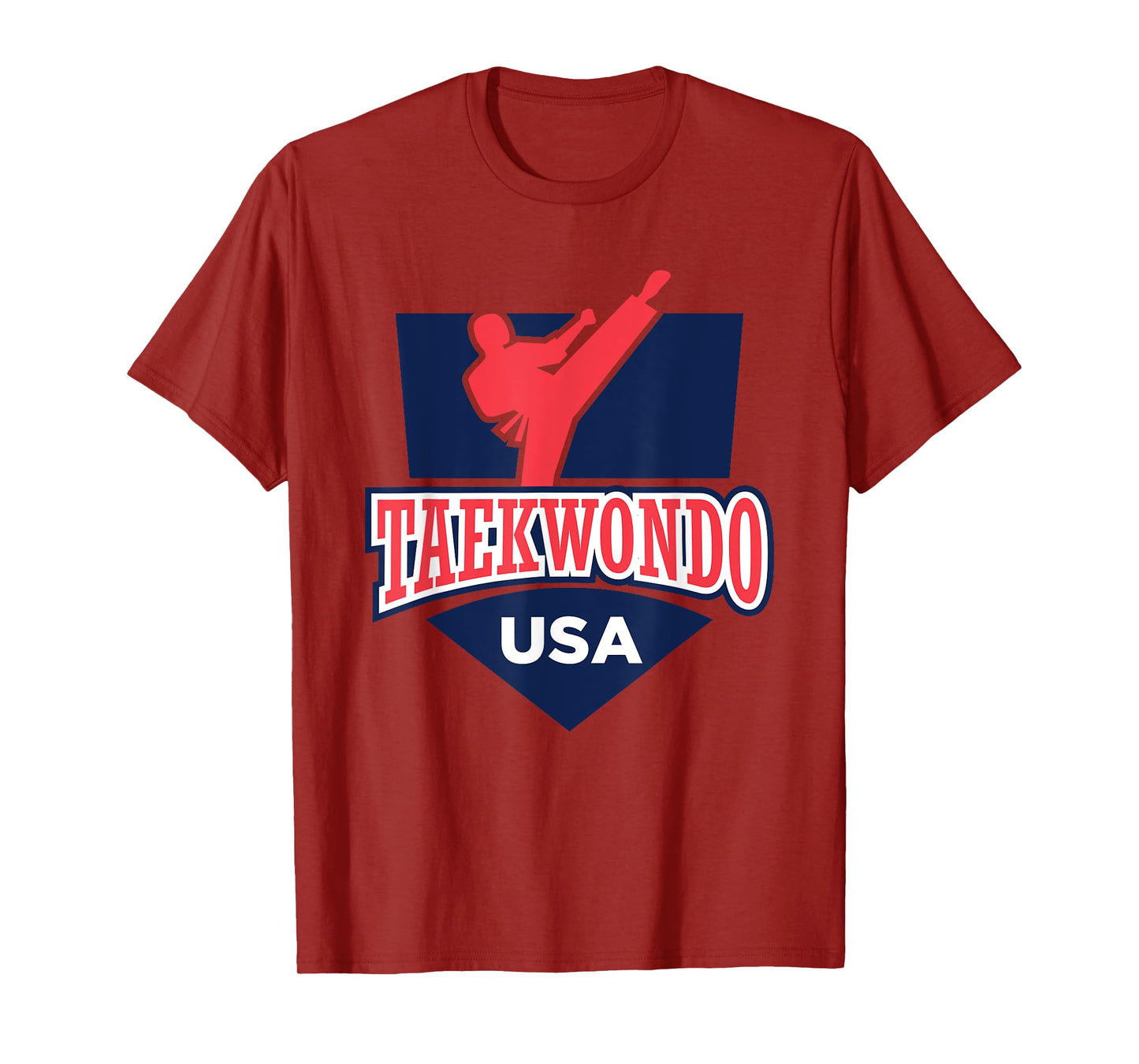 Taekwondo USA Support the Team Shirt USA Flag Fighting Women Kids Men T-Shirt