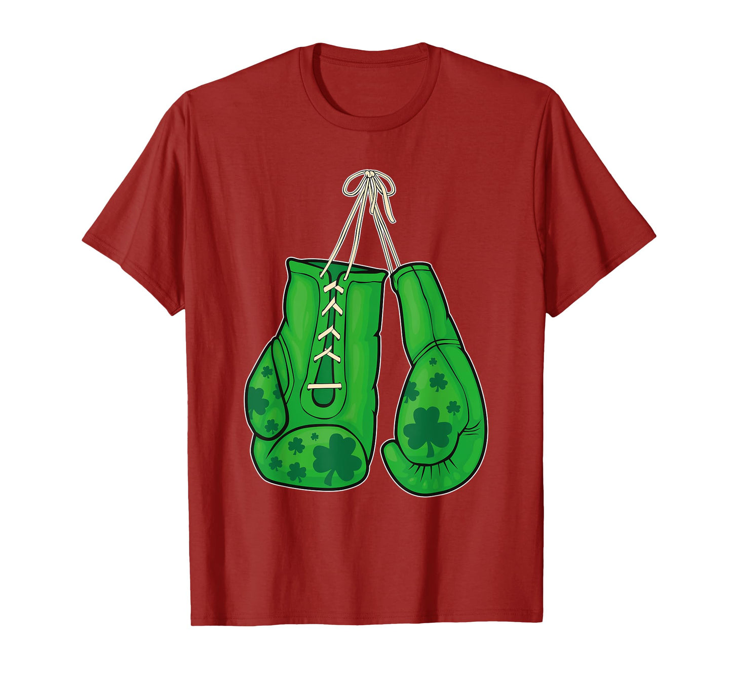 St Patricks Day Boxing Gloves Green Lucky Shamrock T-Shirt
