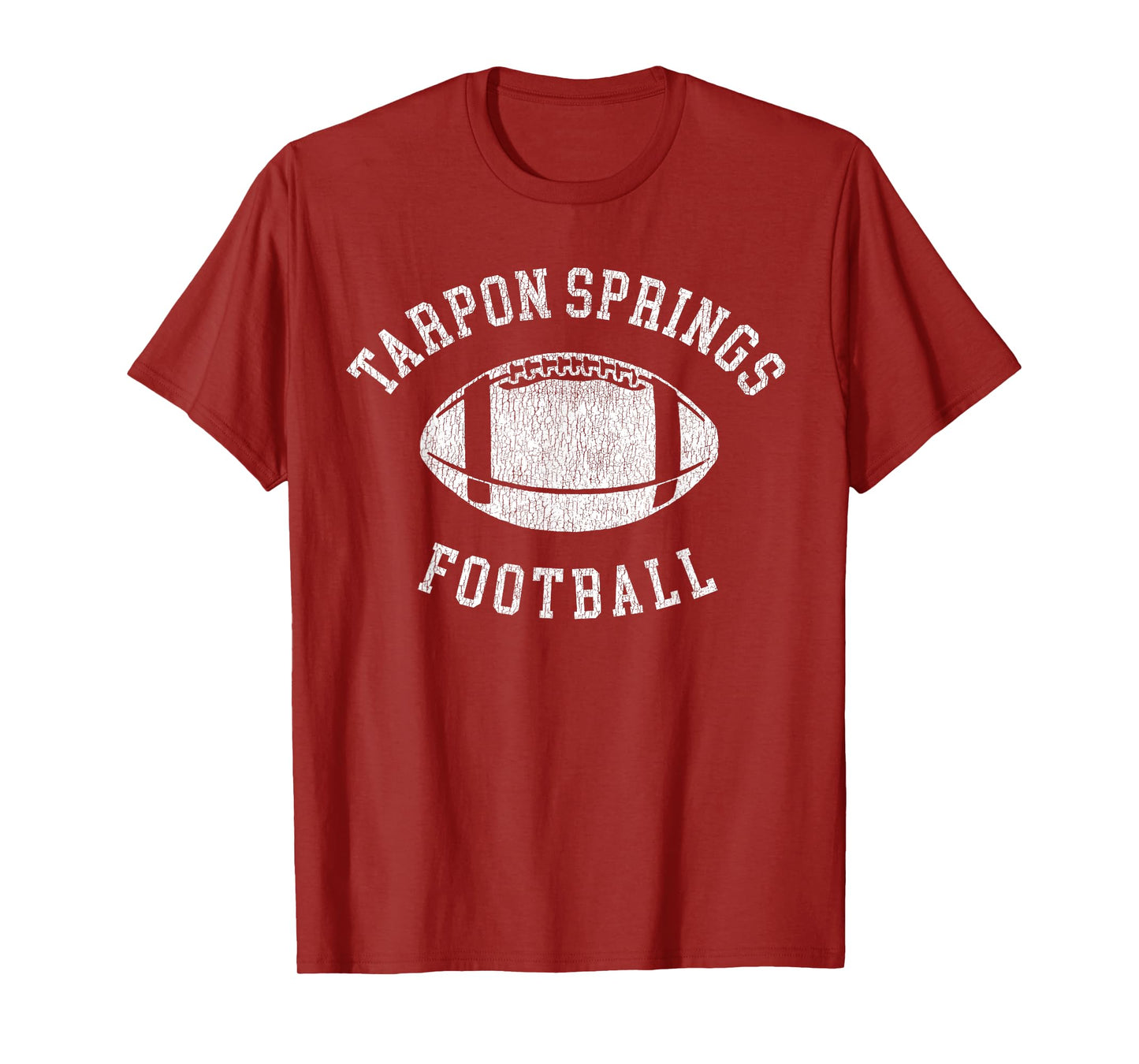 Tarpon Springs Football Distressed Vintage 80's Throwback T-Shirt