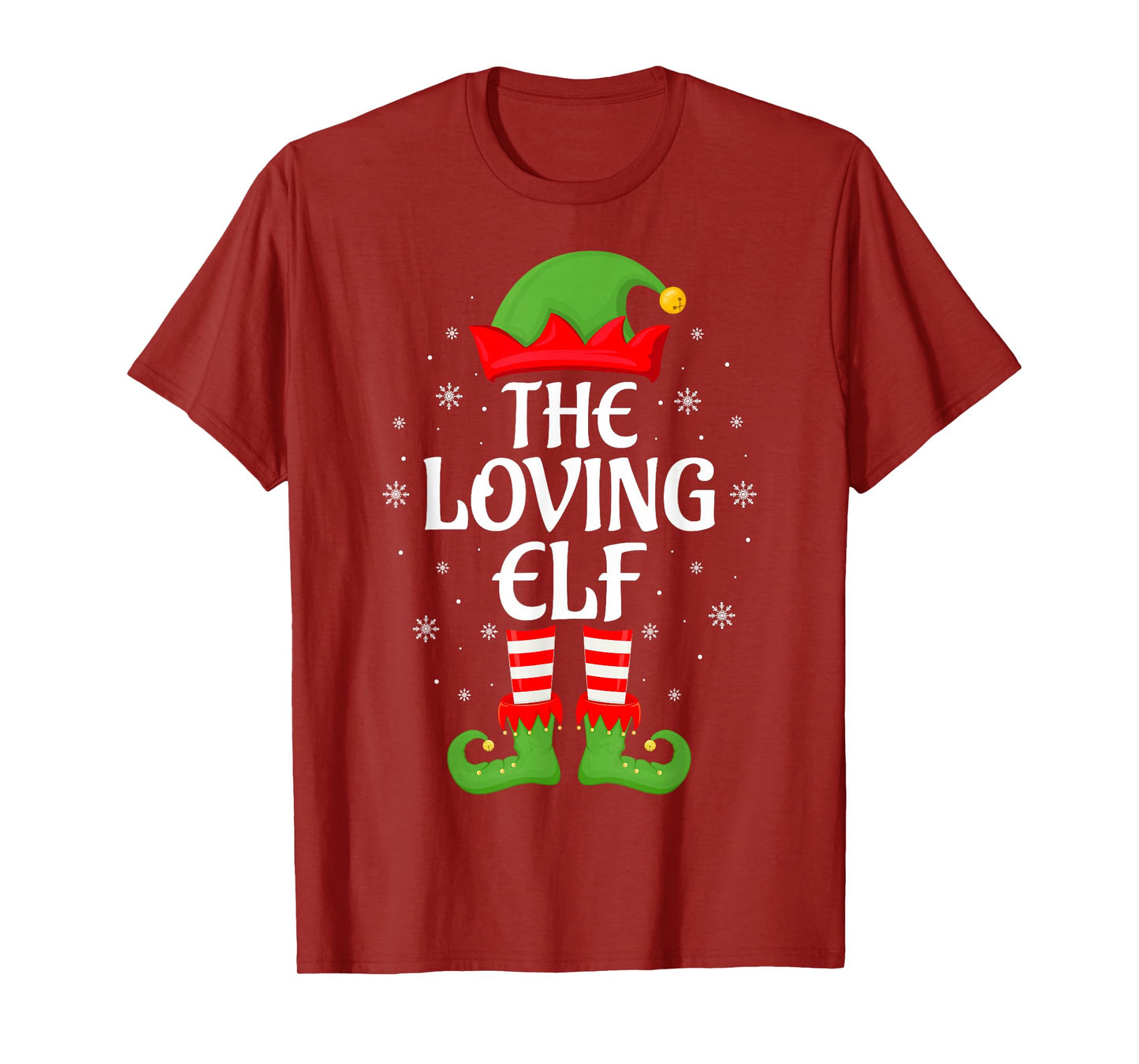 Loving Elf Xmas Family Matching Elf Squad Christmas T-Shirt
