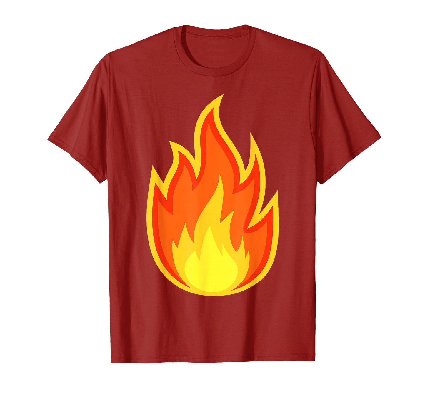 Fire Flame Shirt Adult Kids Men Women Fire Flame Costume T-Shirt