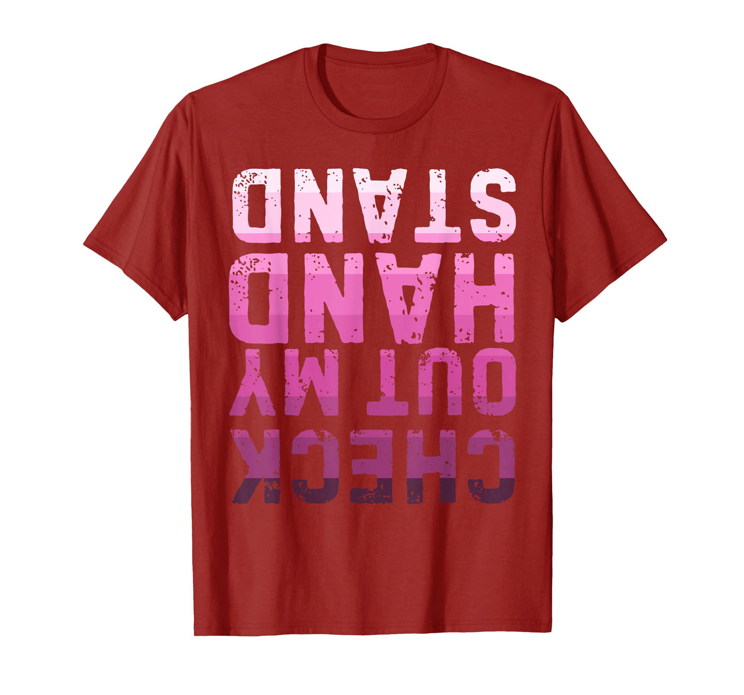 Check Out My Handstand Gymnastics Lover Upside Down T-Shirt