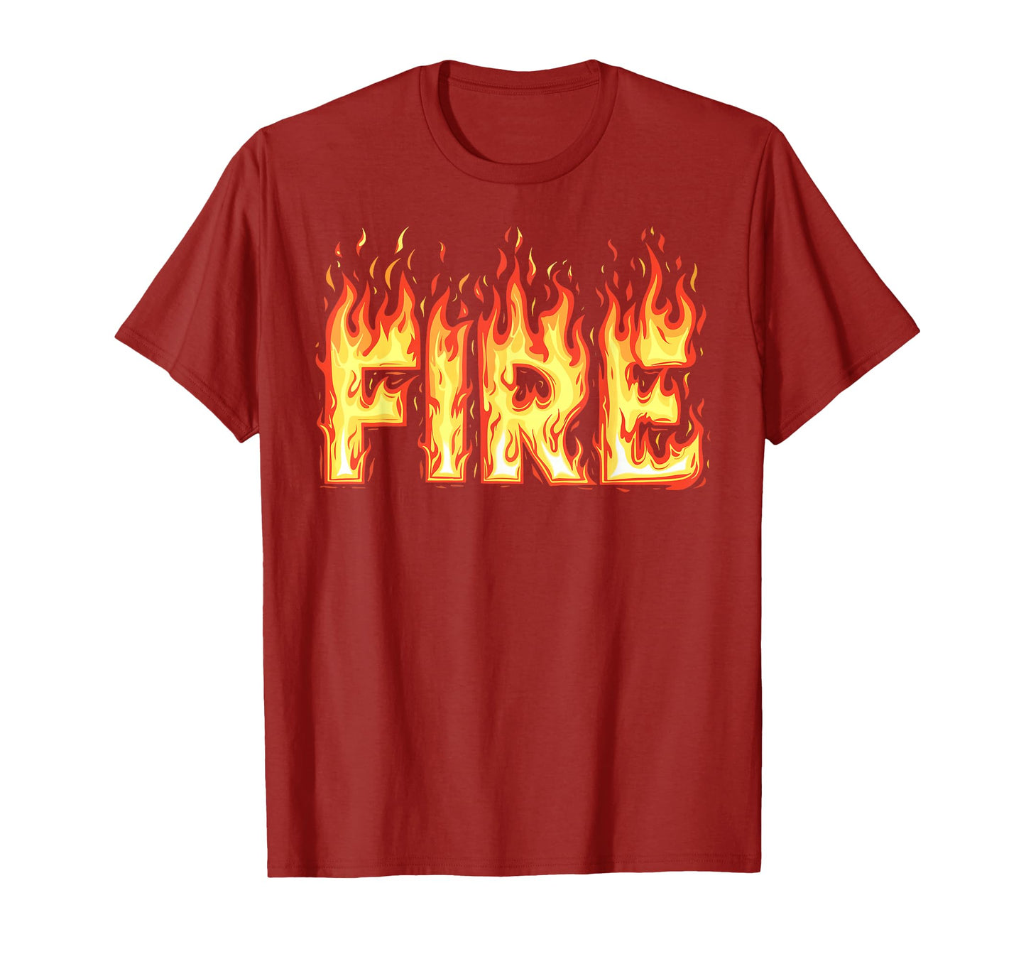 Fire Flame Shirt Adult Kids Men Women Fire And Ice Costume T-Shirt