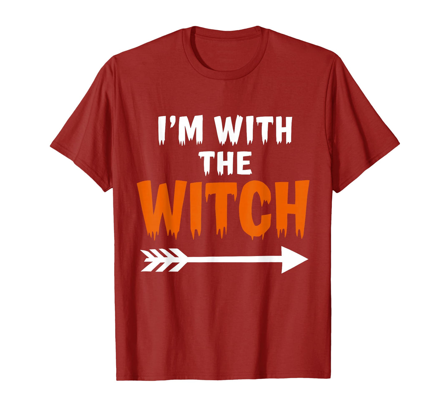 I'm with The Witch Spooky Season Halloween Couples Matching T-Shirt