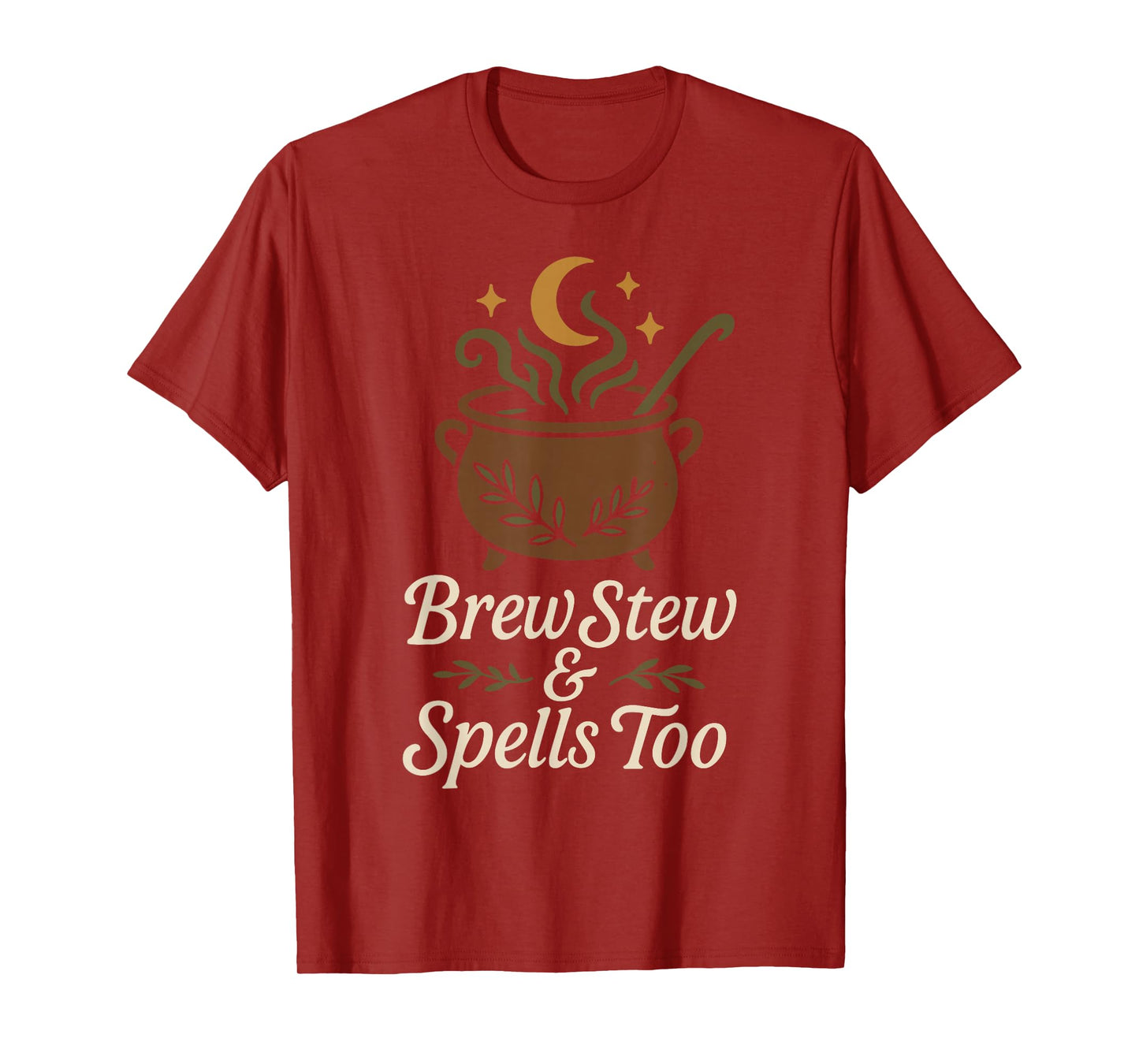Kitchen Witch Herbs Magic Moonlight Cooking Pagan Vibes T-Shirt