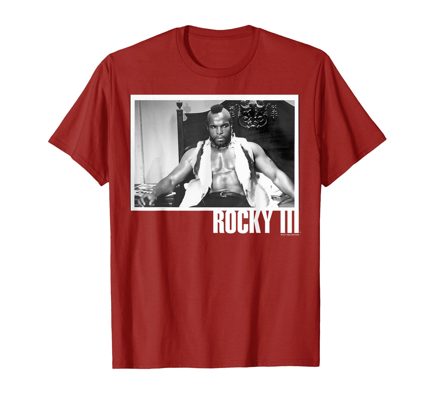 Rocky 3 Clubber Lang Black And White Photograph T-Shirt