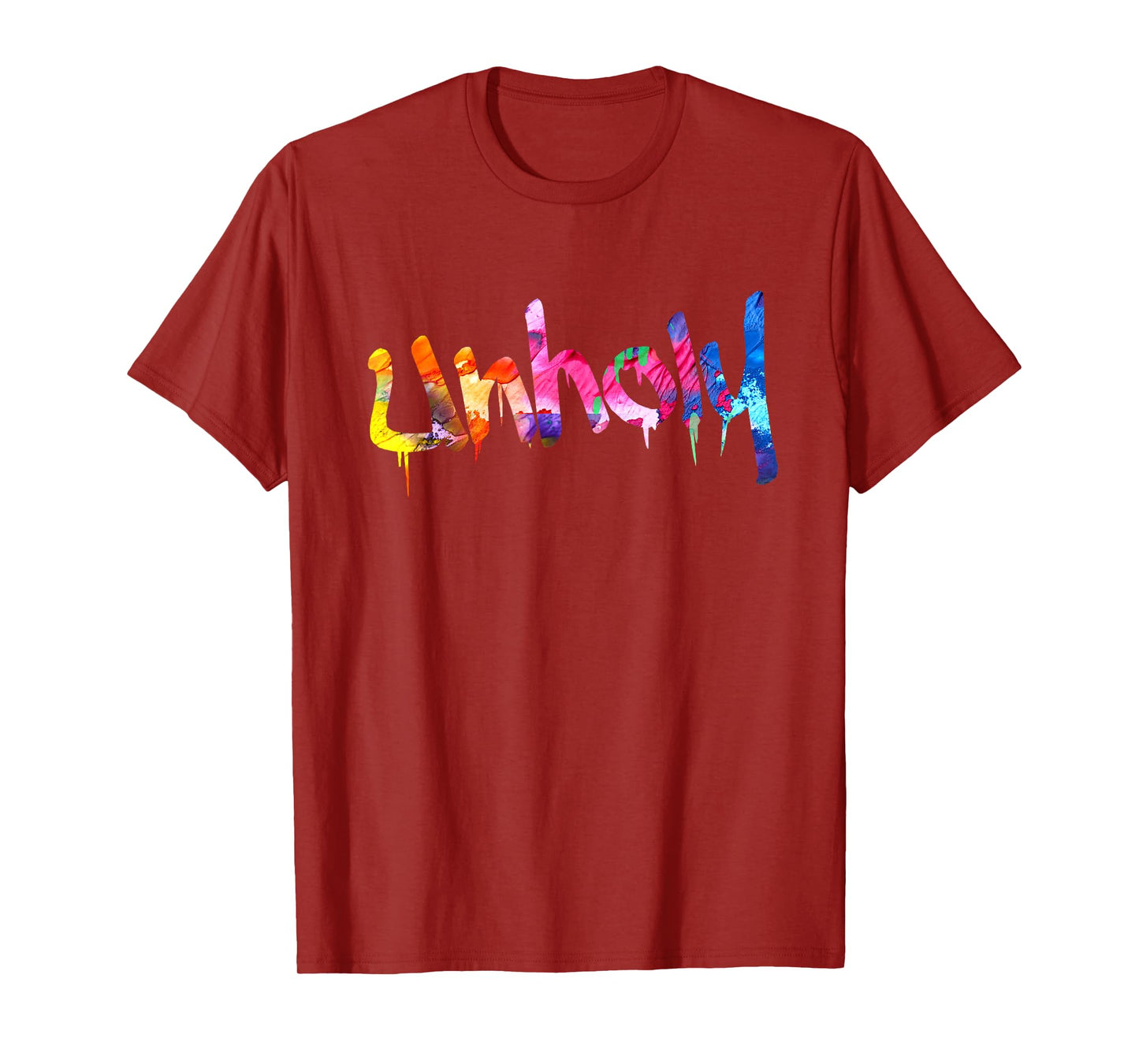 Unholy Paint Drip Minimalist Typography T-Shirt