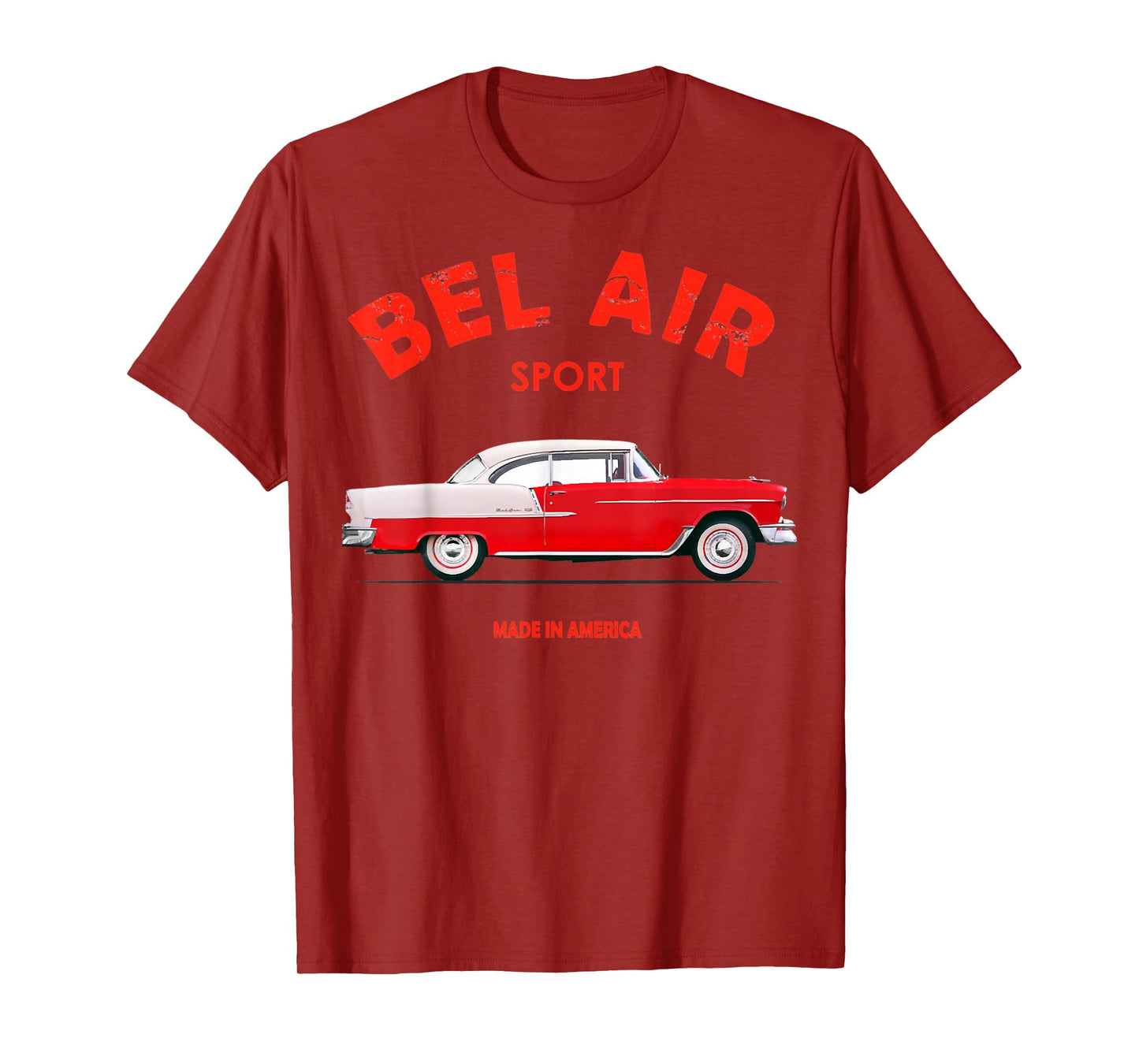 1955 55 chevys bel air sport classic vintage muscle car T-Shirt