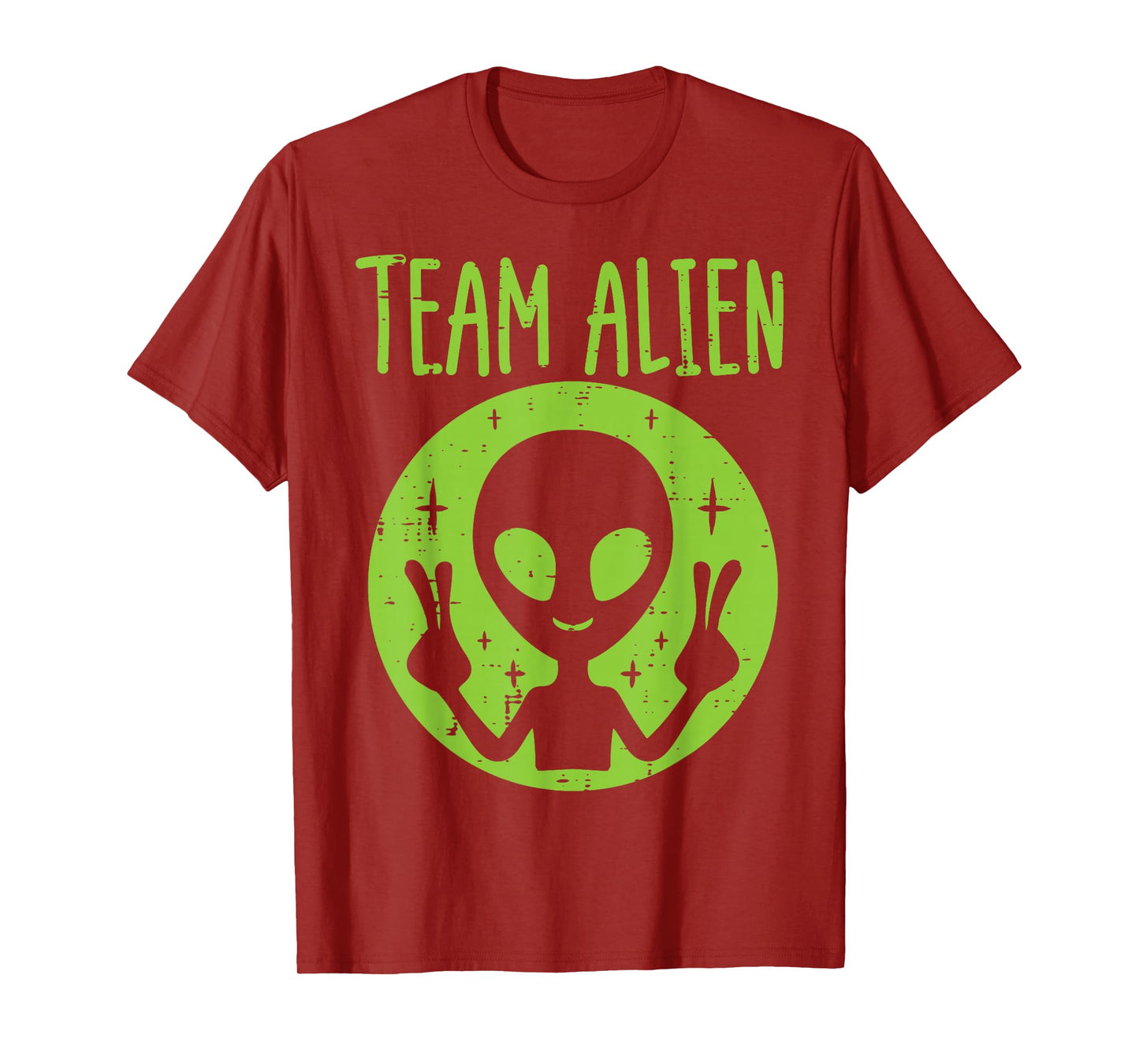 Team Alien Peace Funny Ufo Space Women Kid Youth Toddler Men T-Shirt